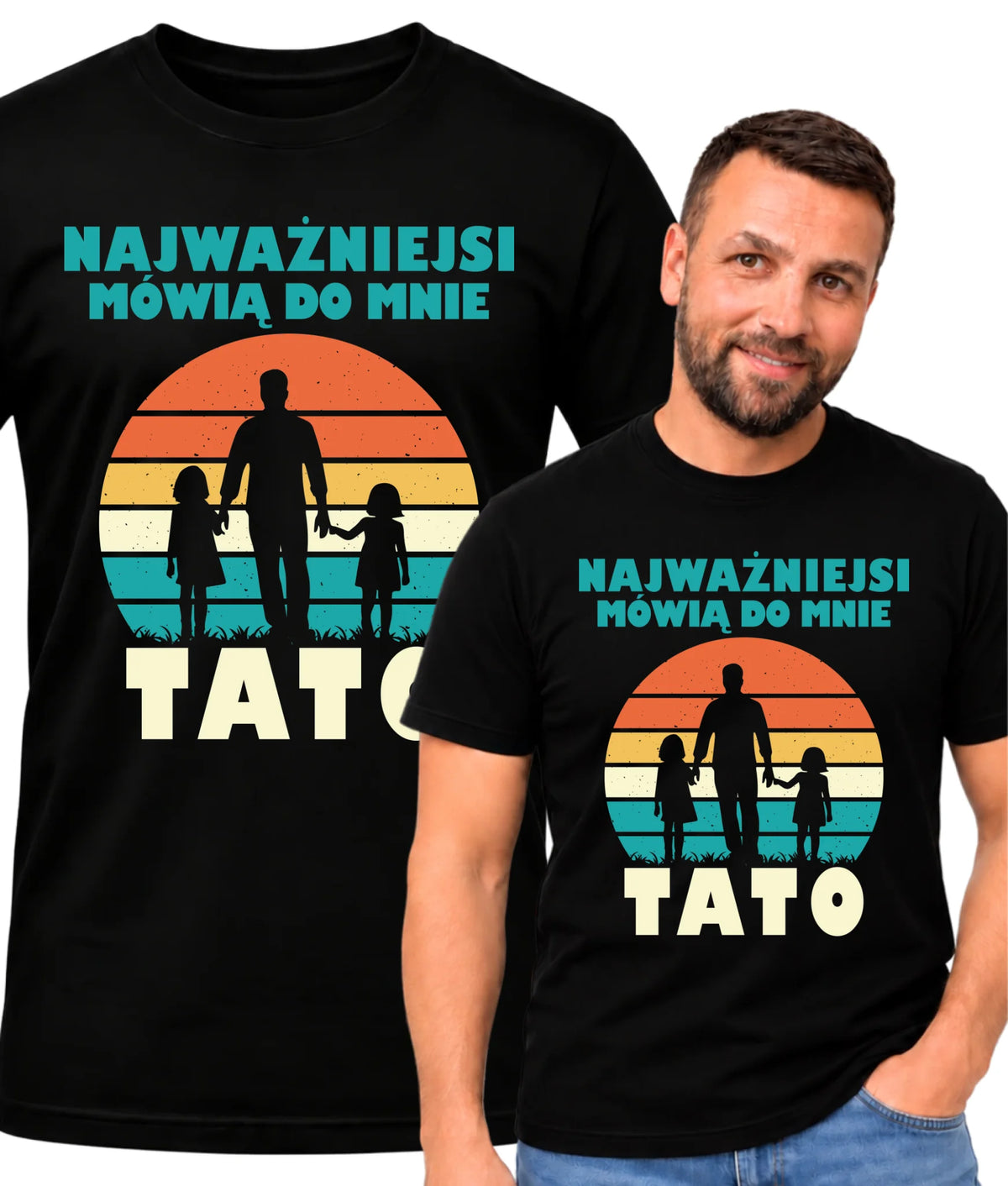 Koszulka dla taty - Najważniejsi mówią do mnie tato DT31