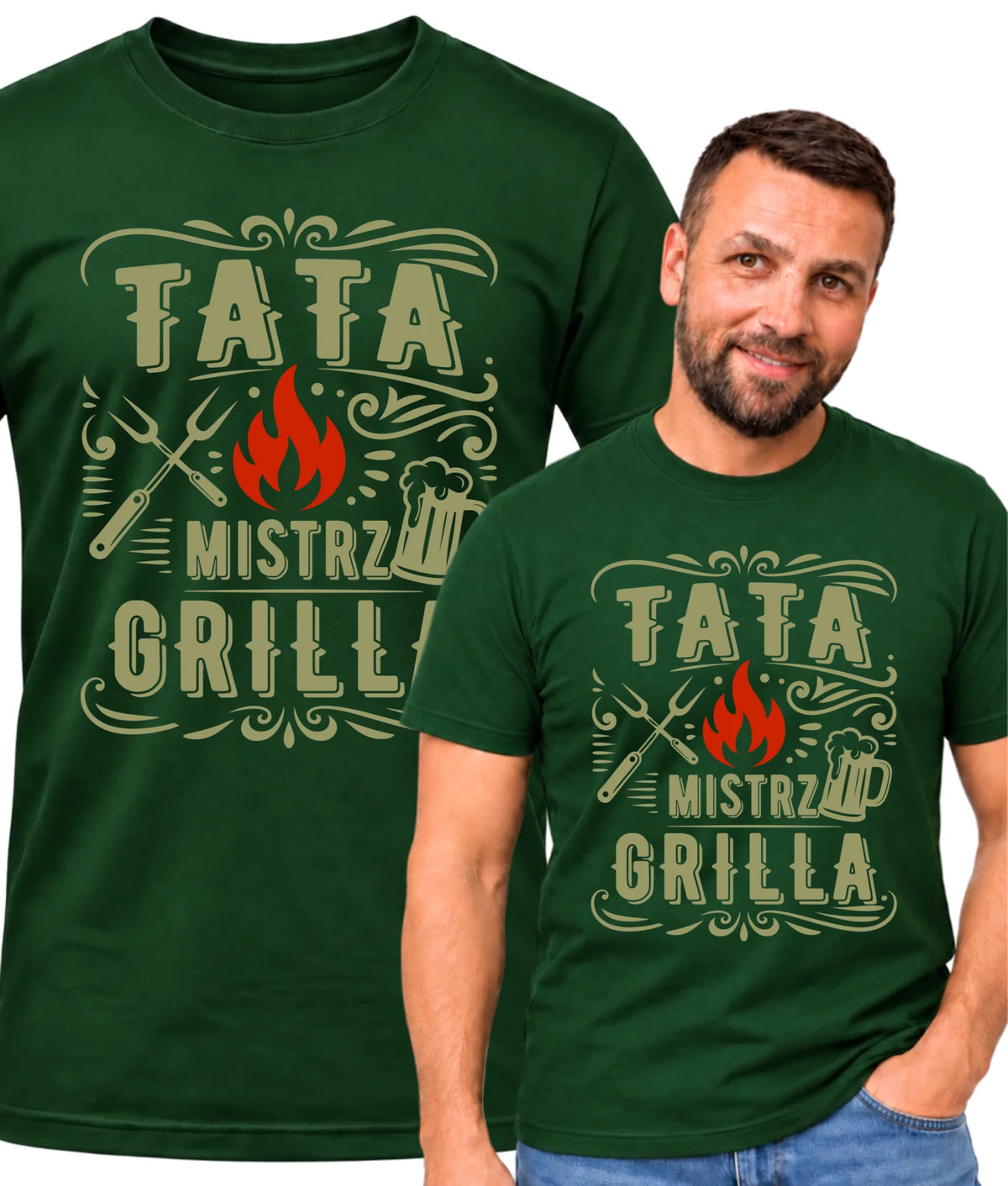 Koszulka dla taty - Tata mistrz grilla DT53