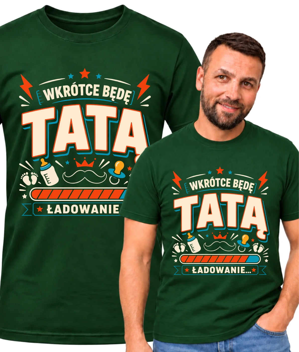 Koszulka dla przyszłego taty - Wkrótce będę tatą DT23