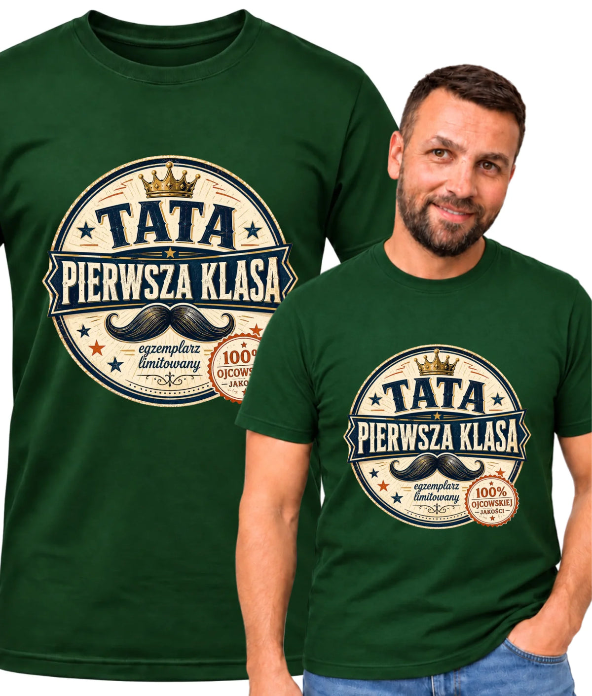 Koszulka dla taty - Tata pierwsza klasa DT16