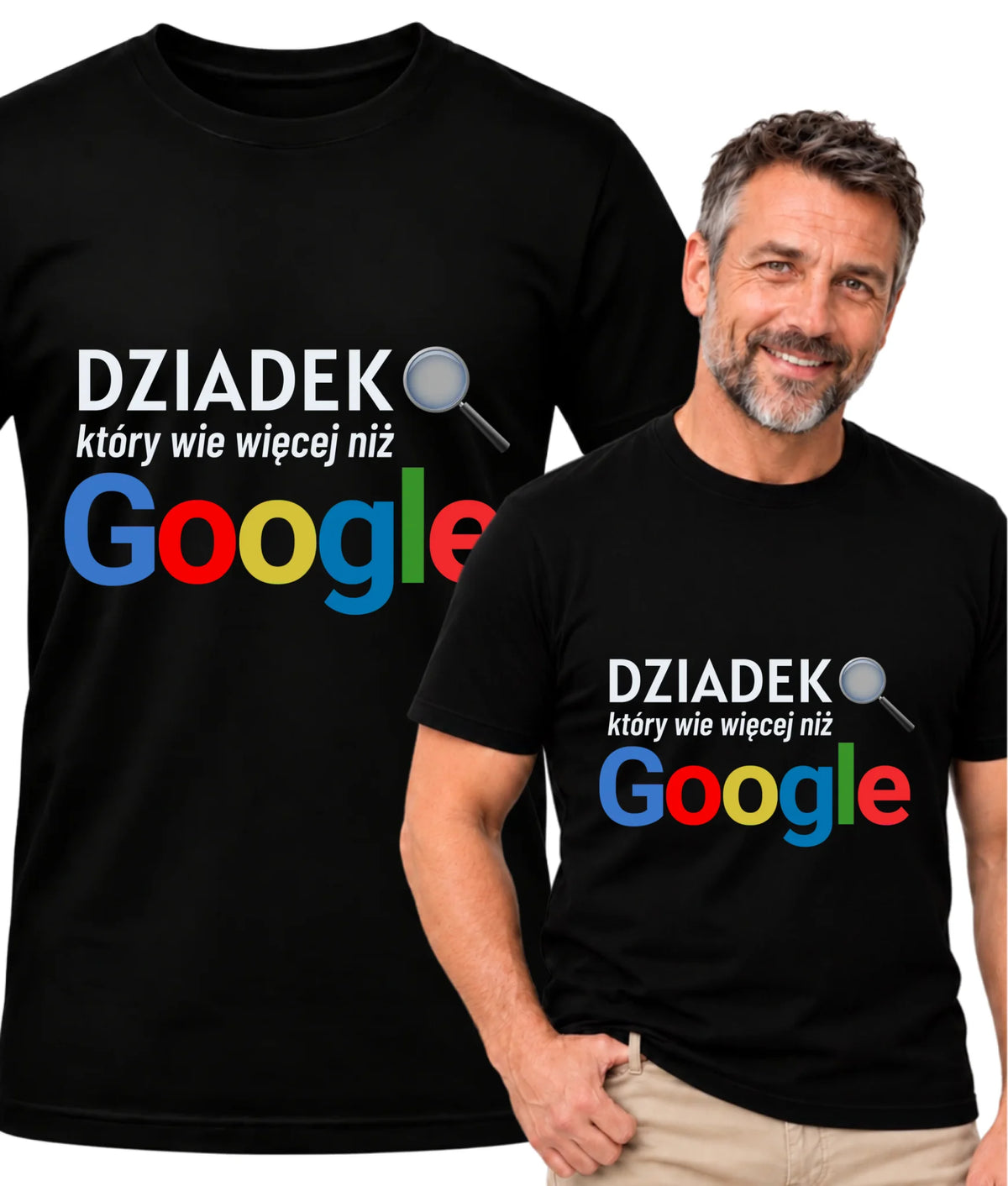 Koszulka dla dziadka - Dziadek który wie więcej niż google D44
