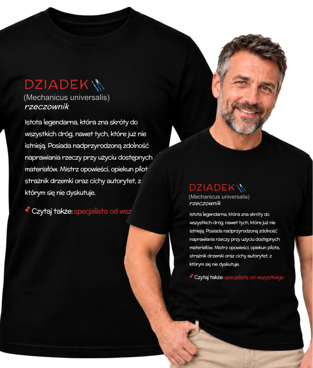 Koszulka dla dziadka - Dziadek śmieszna definicja D43
