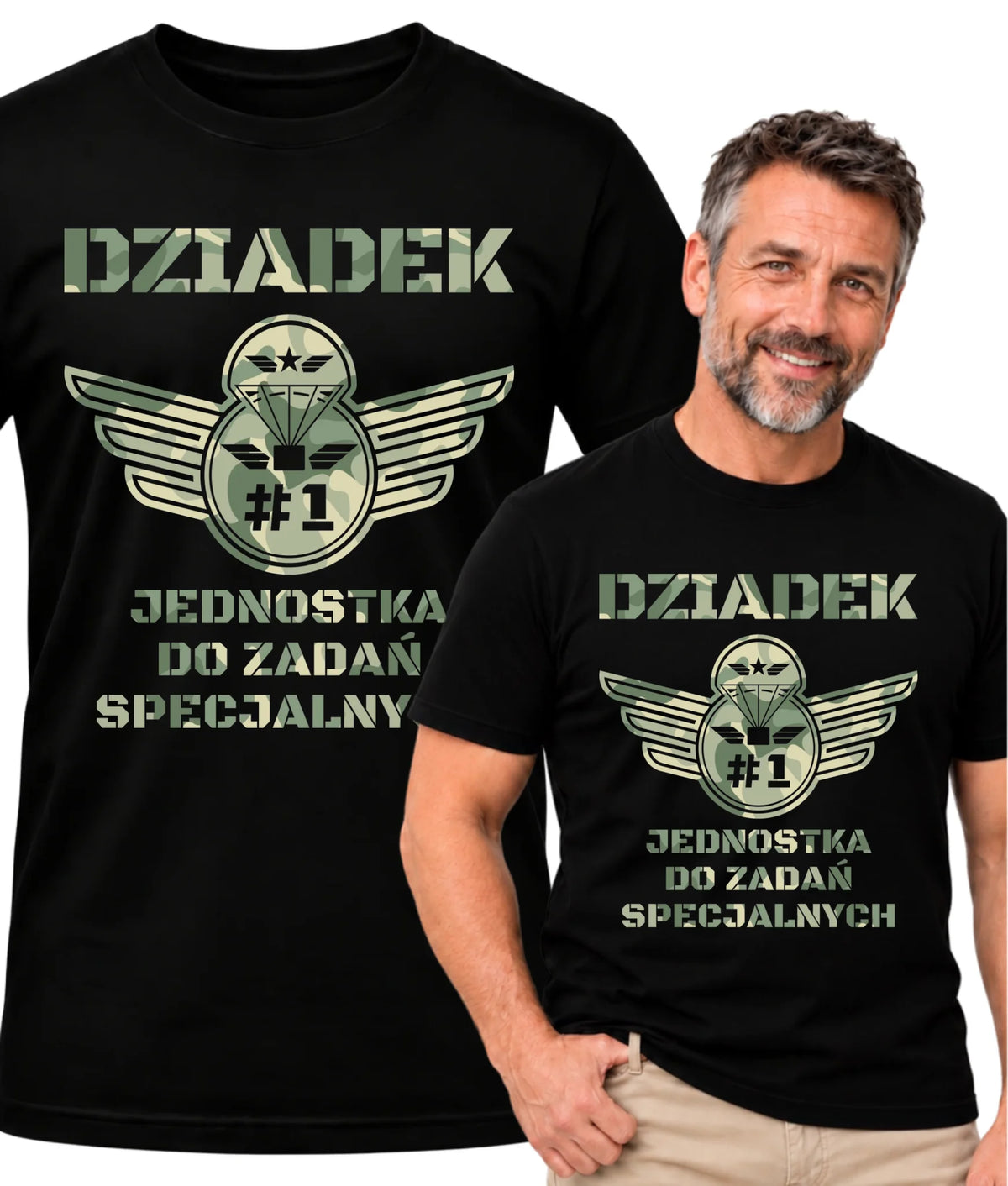 Koszulka dla dziadka - Dziadek jednostka do zadań specjalnych D31