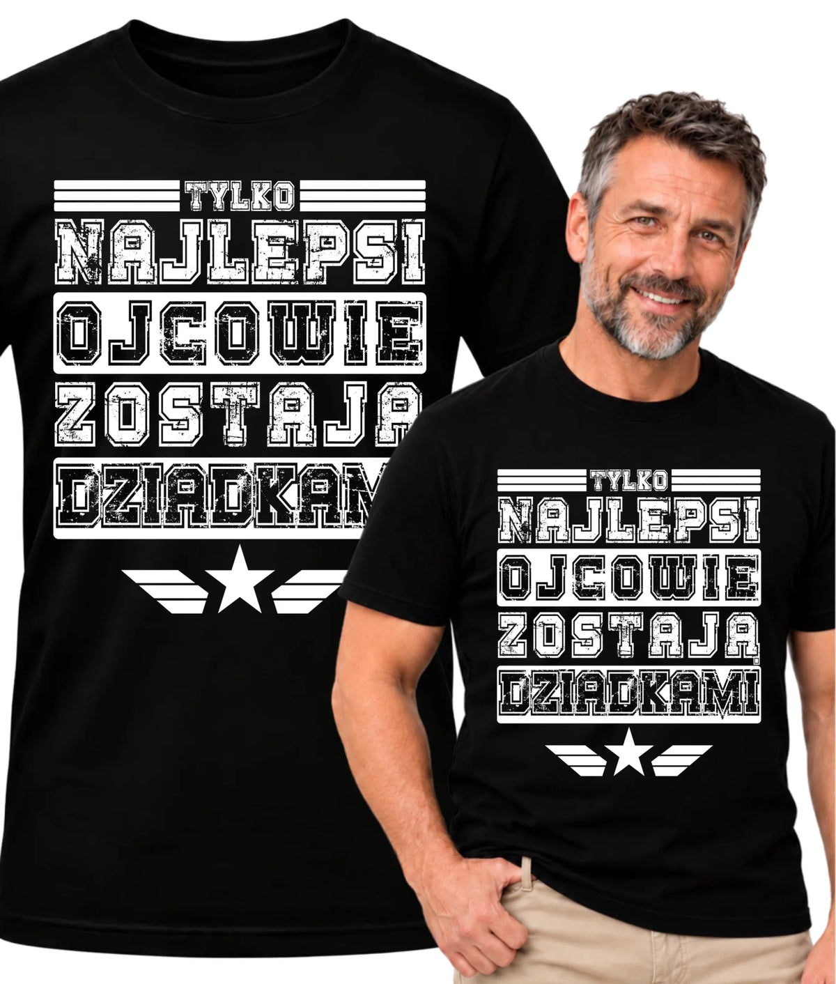 Koszulka dla dziadka - Tylko najlepsi ojcowie zostają dziadkami D25