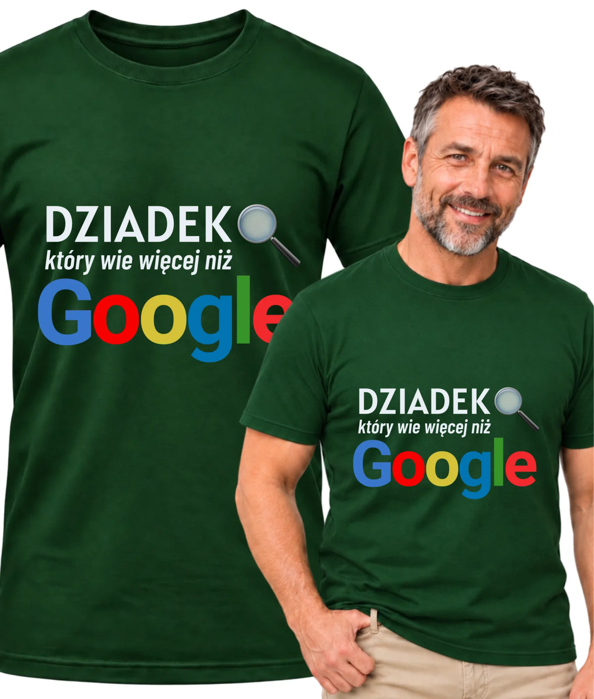 Koszulka dla dziadka - Dziadek który wie więcej niż google D44