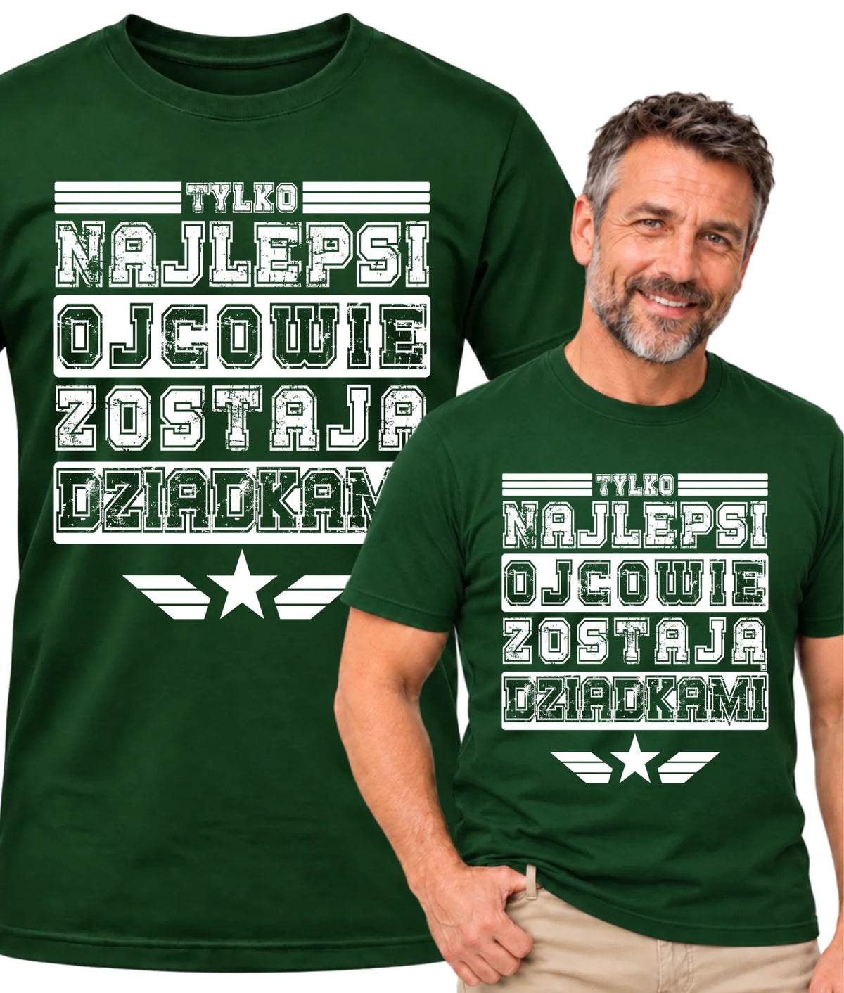 Koszulka dla dziadka - Tylko najlepsi ojcowie zostają dziadkami D25
