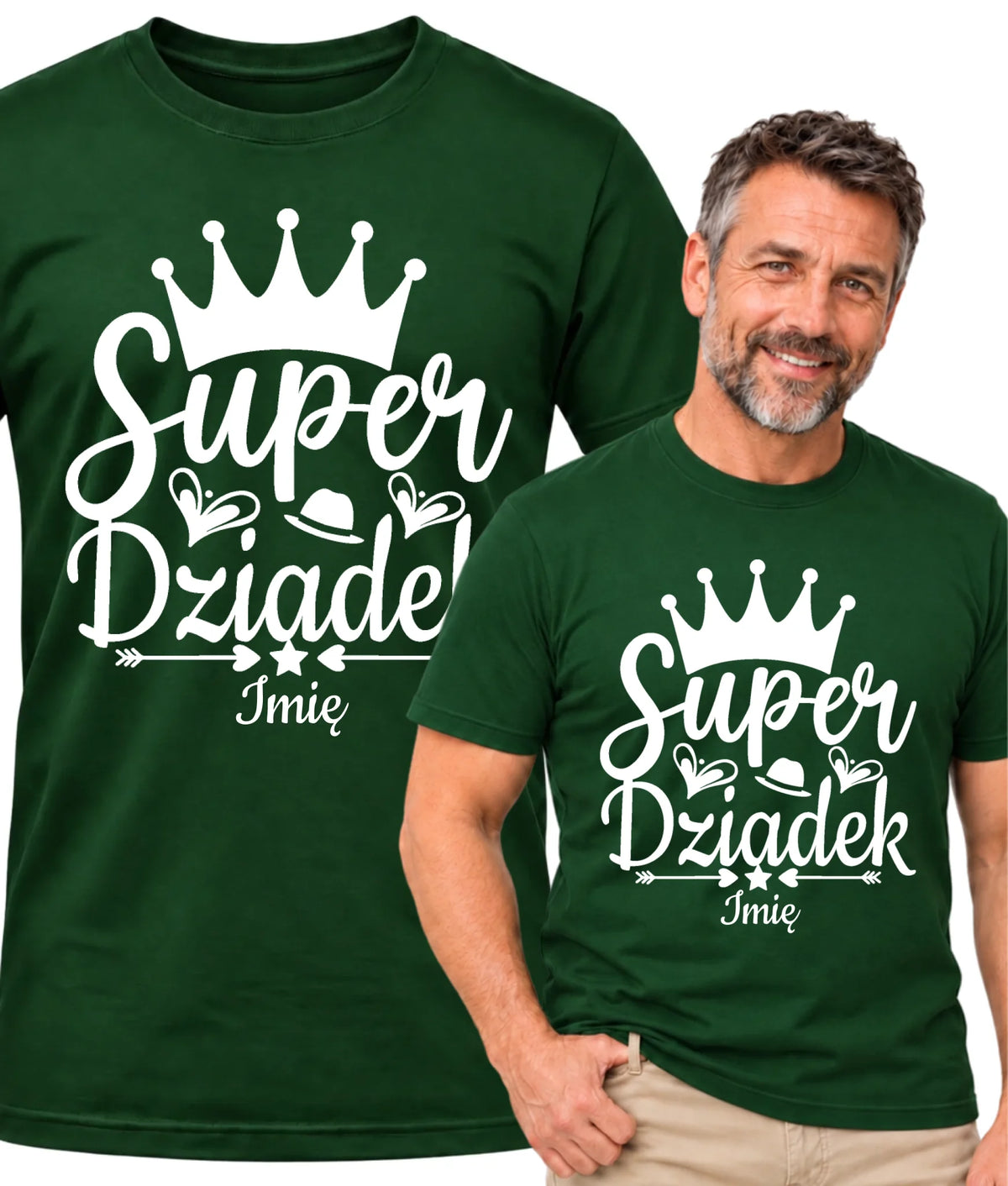 Koszulka dla dziadka - Super Dziadek - personalizowana D03