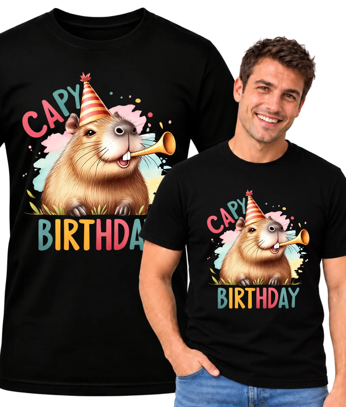 Capy Birthday kapibara | Koszulka męska na urodziny U21