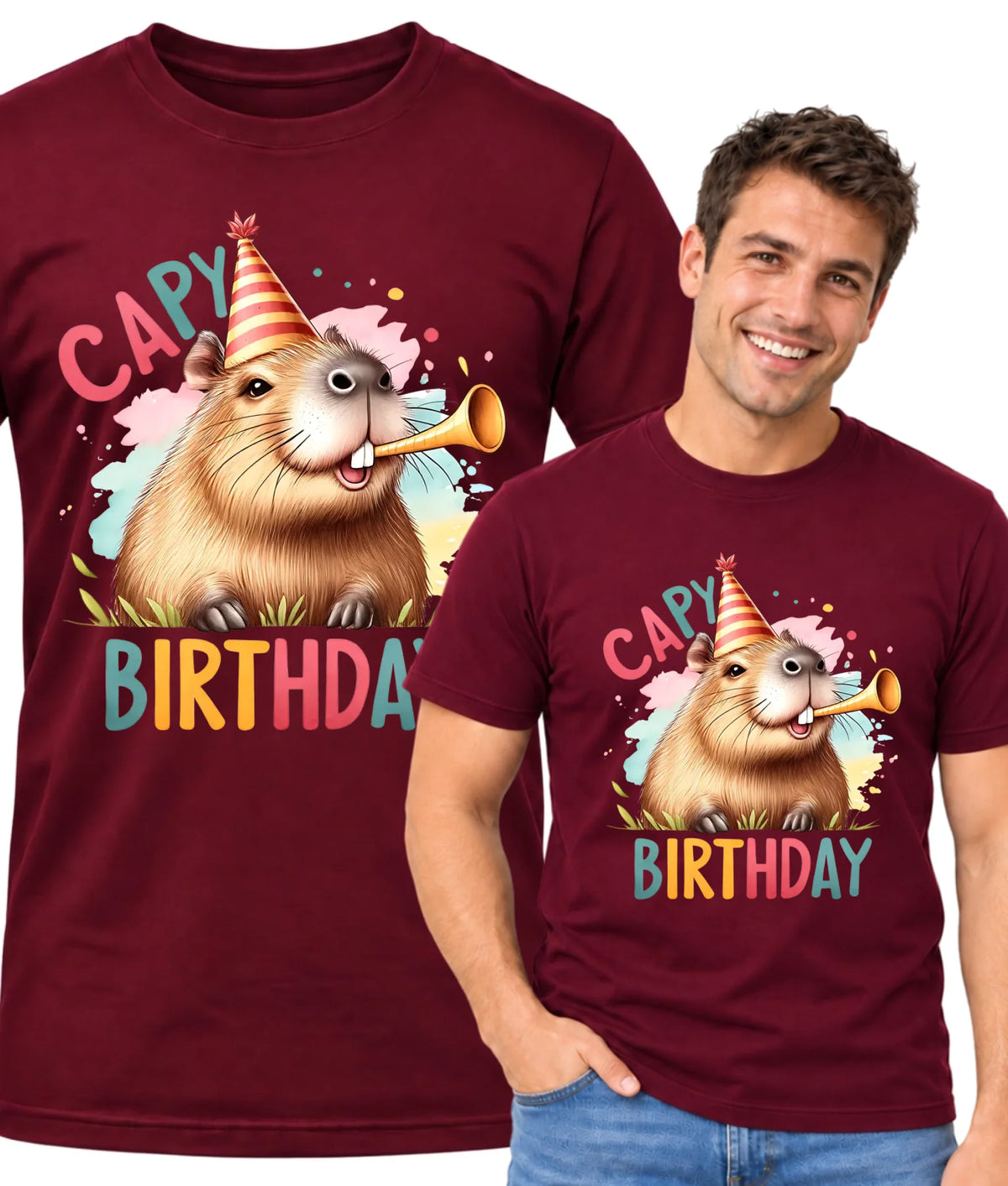 Capy Birthday kapibara | Koszulka męska na urodziny U21