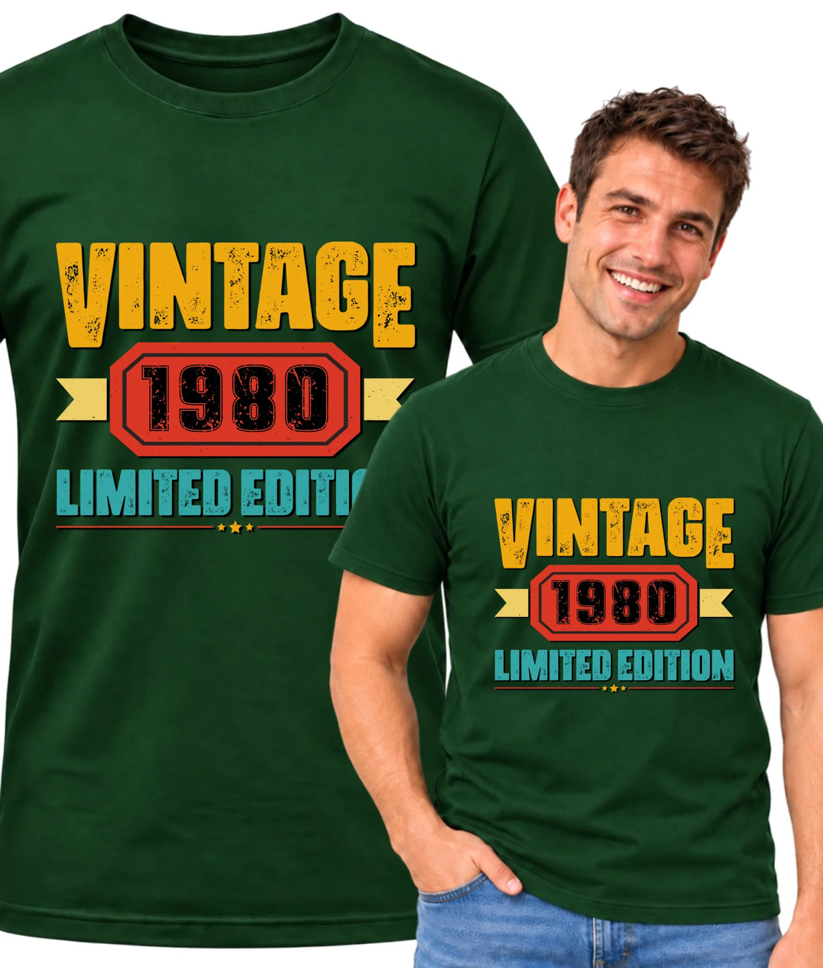 Vintage Limited Edition (data) | Koszulka męska na urodziny U29