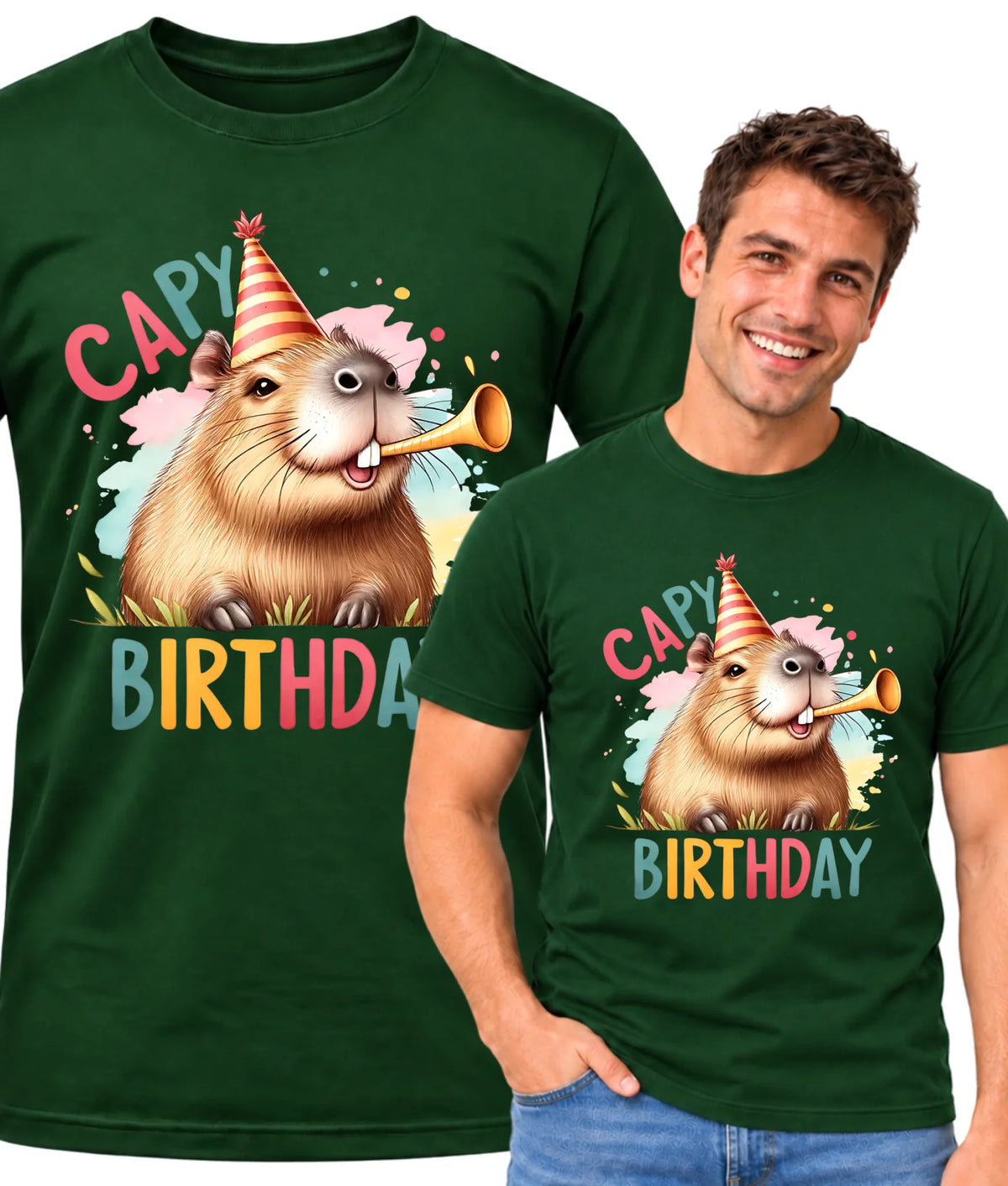 Capy Birthday kapibara | Koszulka męska na urodziny U21