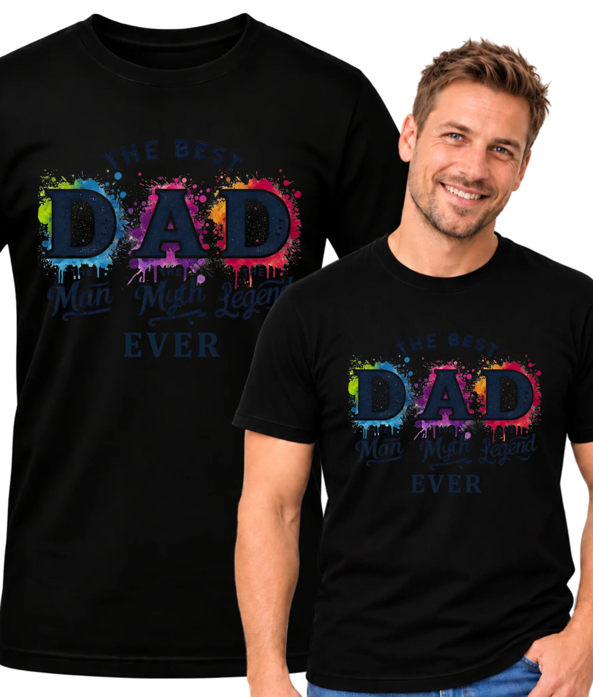 The best dad ever | Koszulka męska dla taty DT74