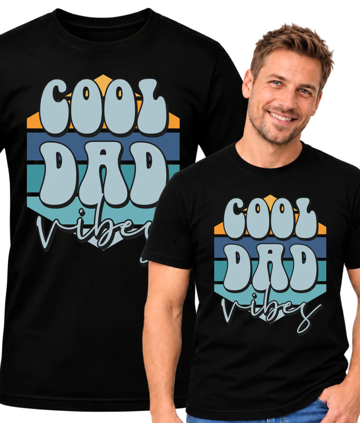Cool Dad Vibes | Koszulka męska z nadrukiem DT56