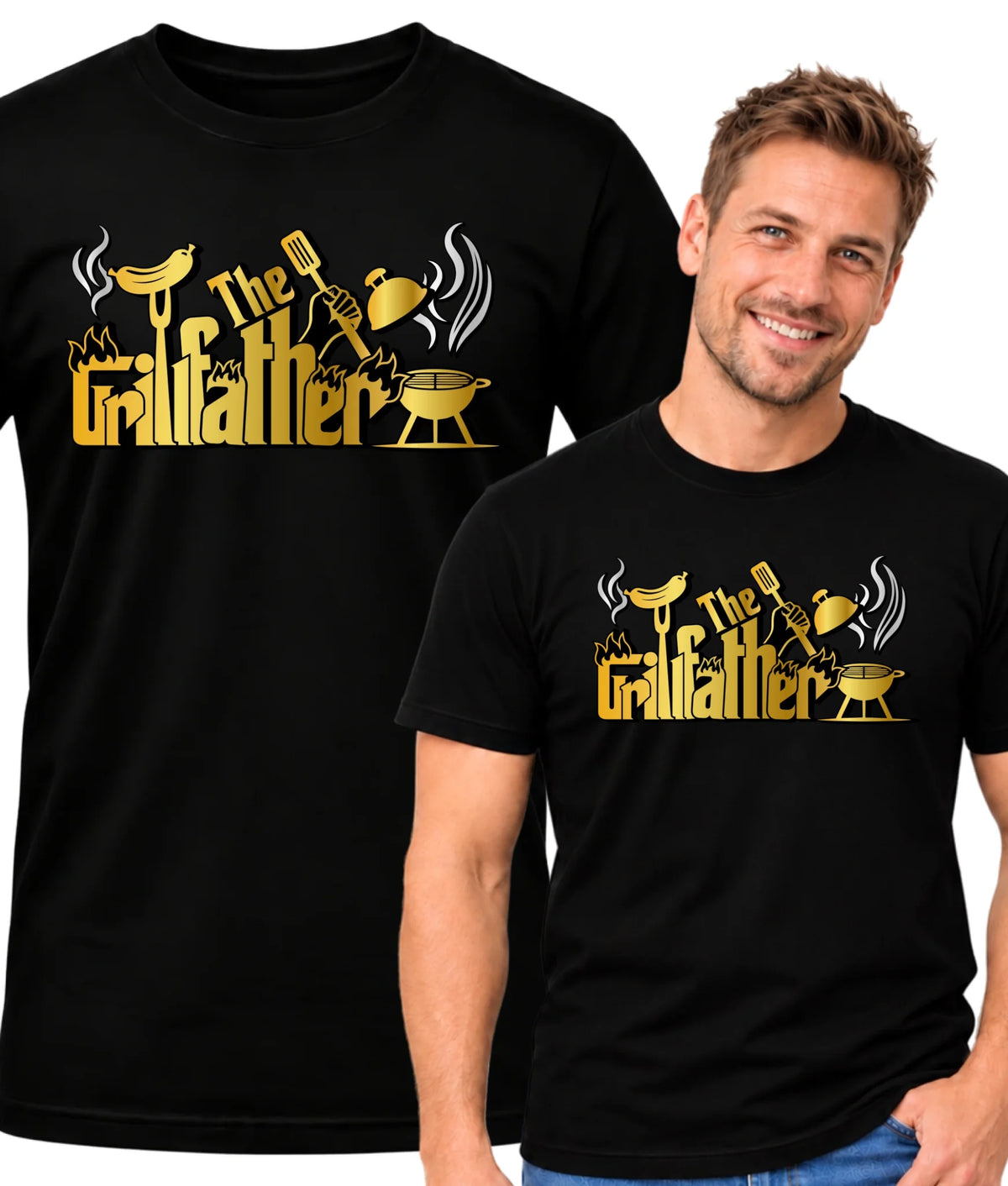 The Grillfather | Koszulka męska dla taty DT49