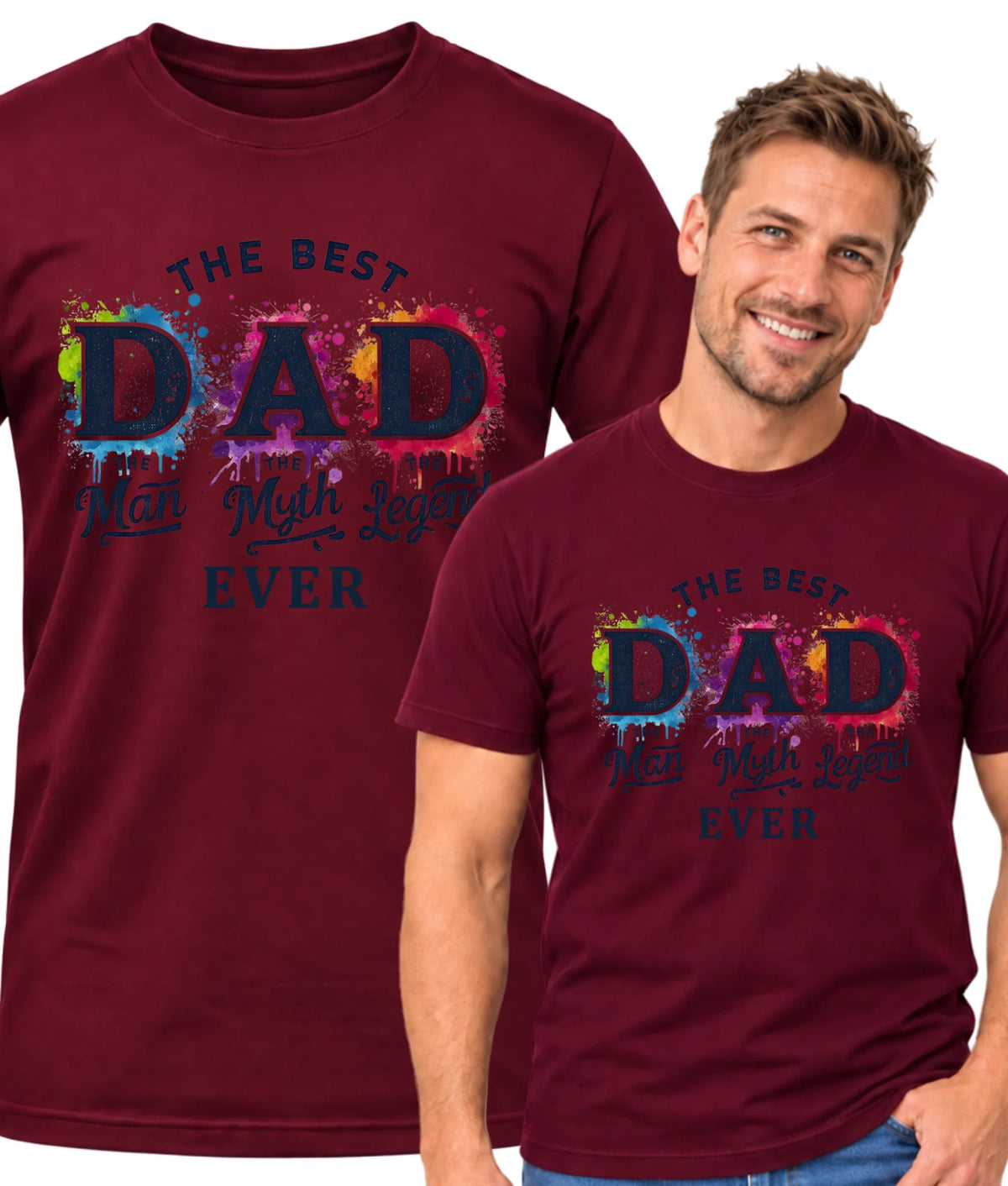 The best dad ever | Koszulka męska dla taty DT74