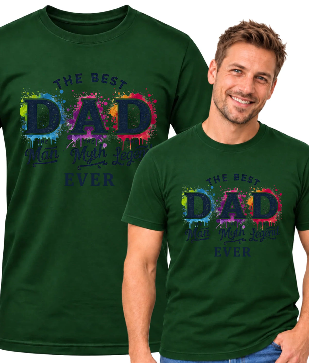 The best dad ever | Koszulka męska dla taty DT74