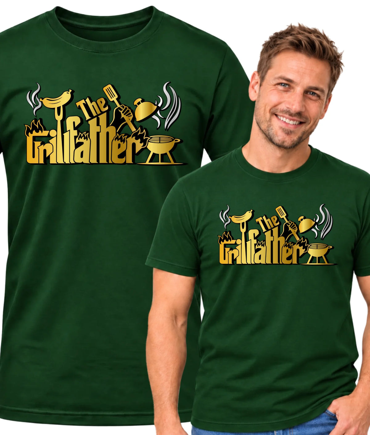 The Grillfather | Koszulka męska dla taty DT49