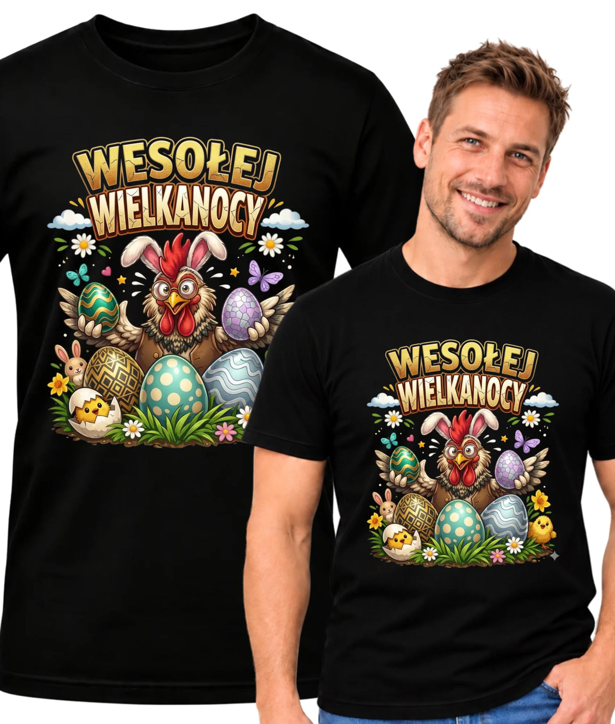 Koszulka męska wielkanocna - Wesołej Wielkanocy WN20