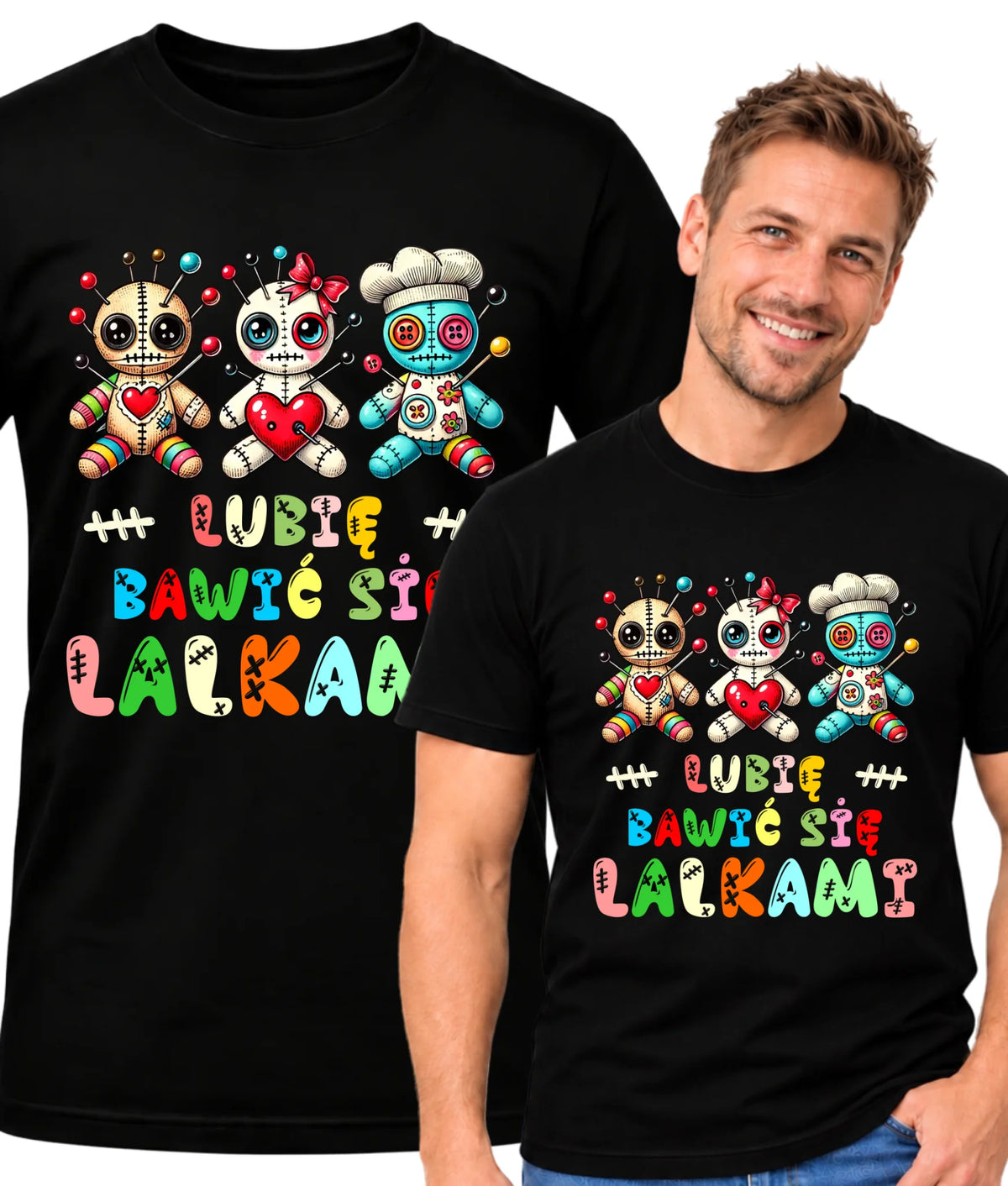 Koszulka męska - Voodoo Lubię bawić się lalkami W52
