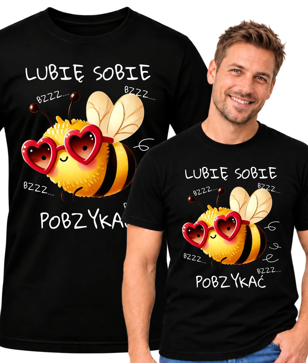 Koszulka męska - Lubię sobie pobzykać W51