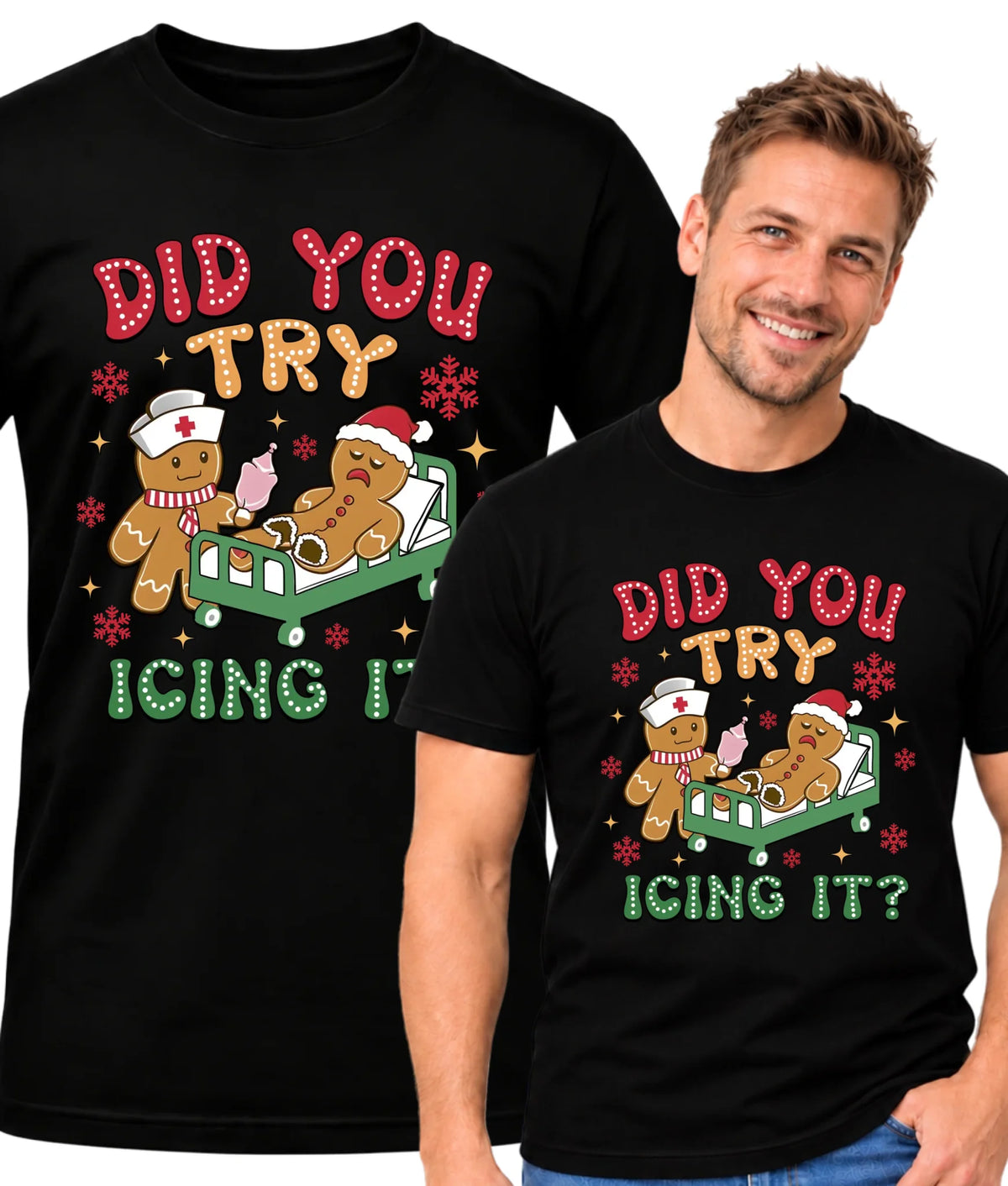 Koszulka męska świąteczna - Did you try icing it? BN78