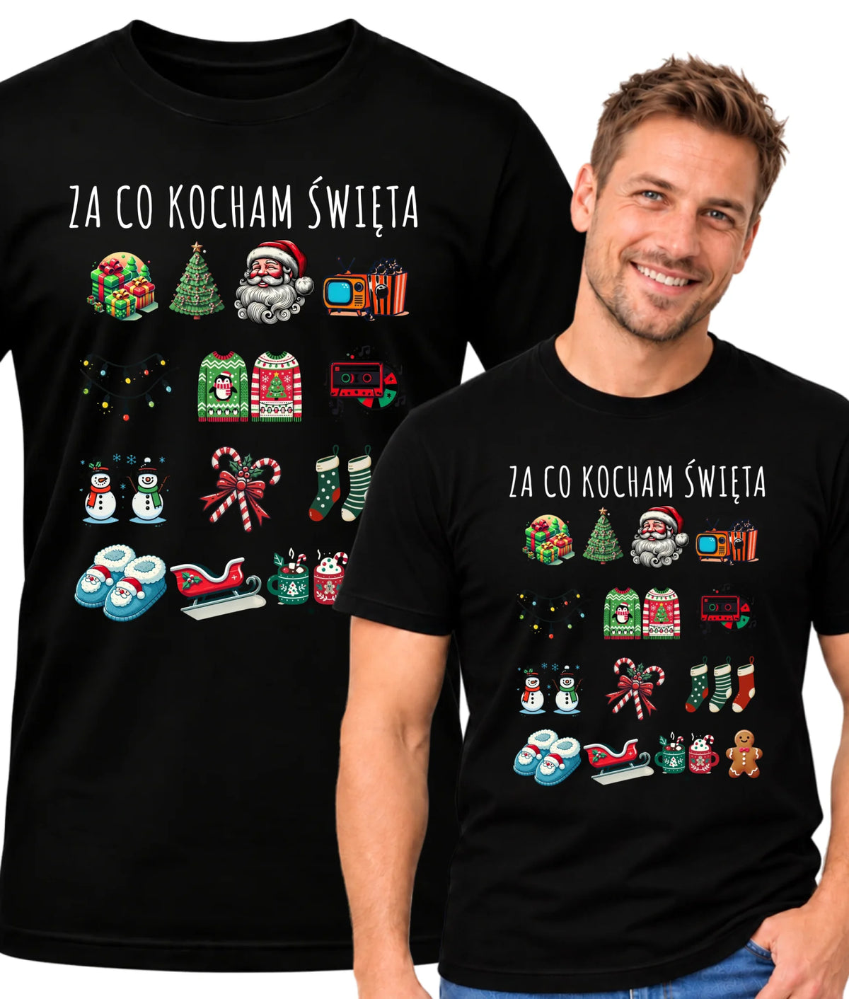 Koszulka męska świąteczna - Za co kocham święta BN130