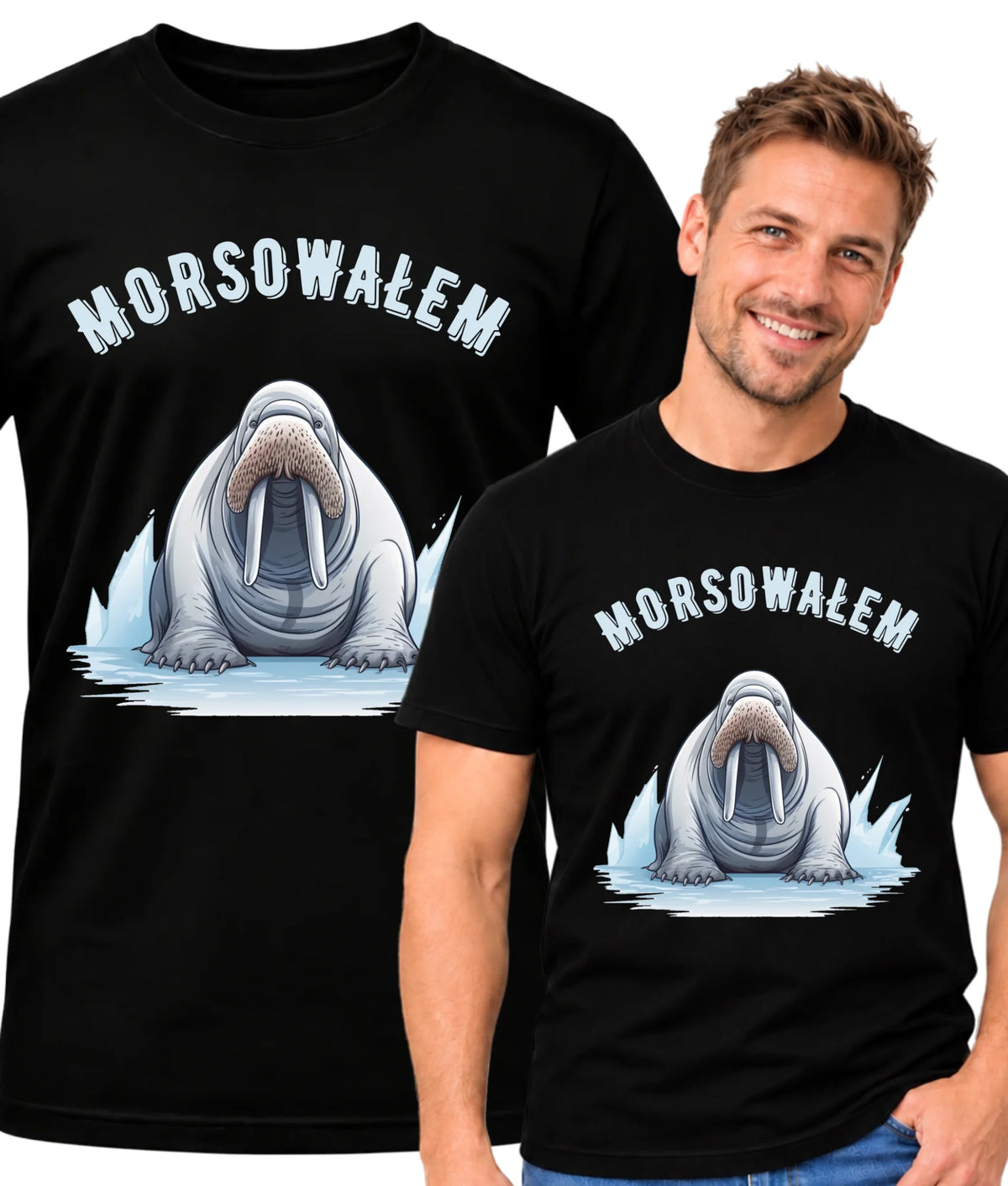 Koszulka męska dla morsa - Morsowałem HM01