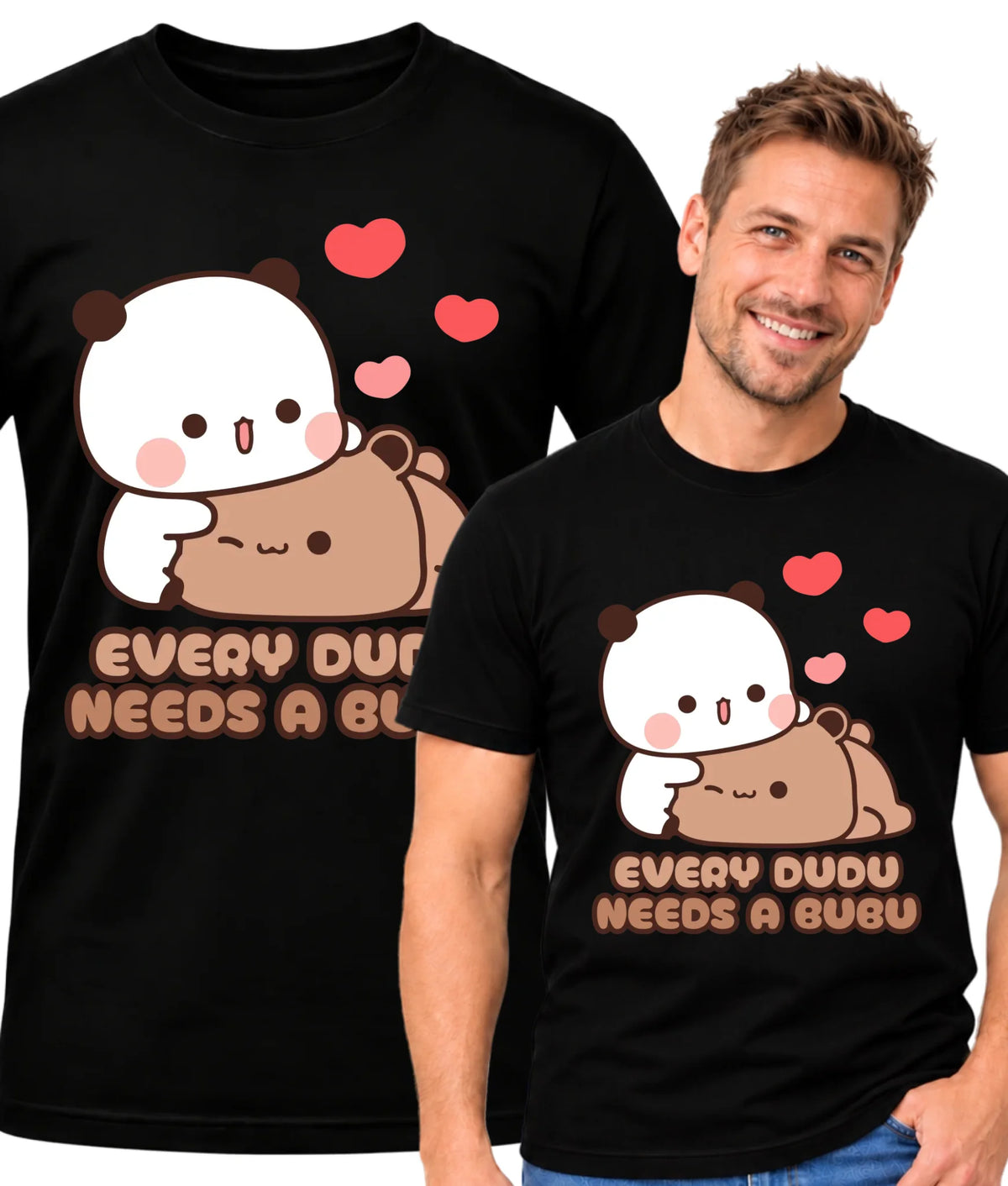 Koszulka męska dla par - Every Dudu needs a Bubu W32