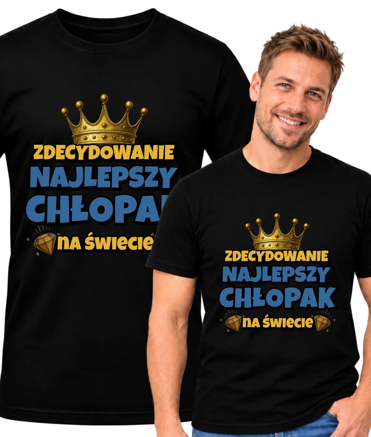 Zdecydowanie najlepszy chłopak na świecie | Koszulka męska dla chłopaka DCH21