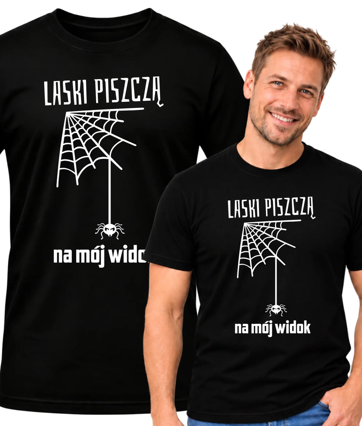 Koszulka męska - prezent dla chłopaka - Laski piszczą na mój widok DCH13