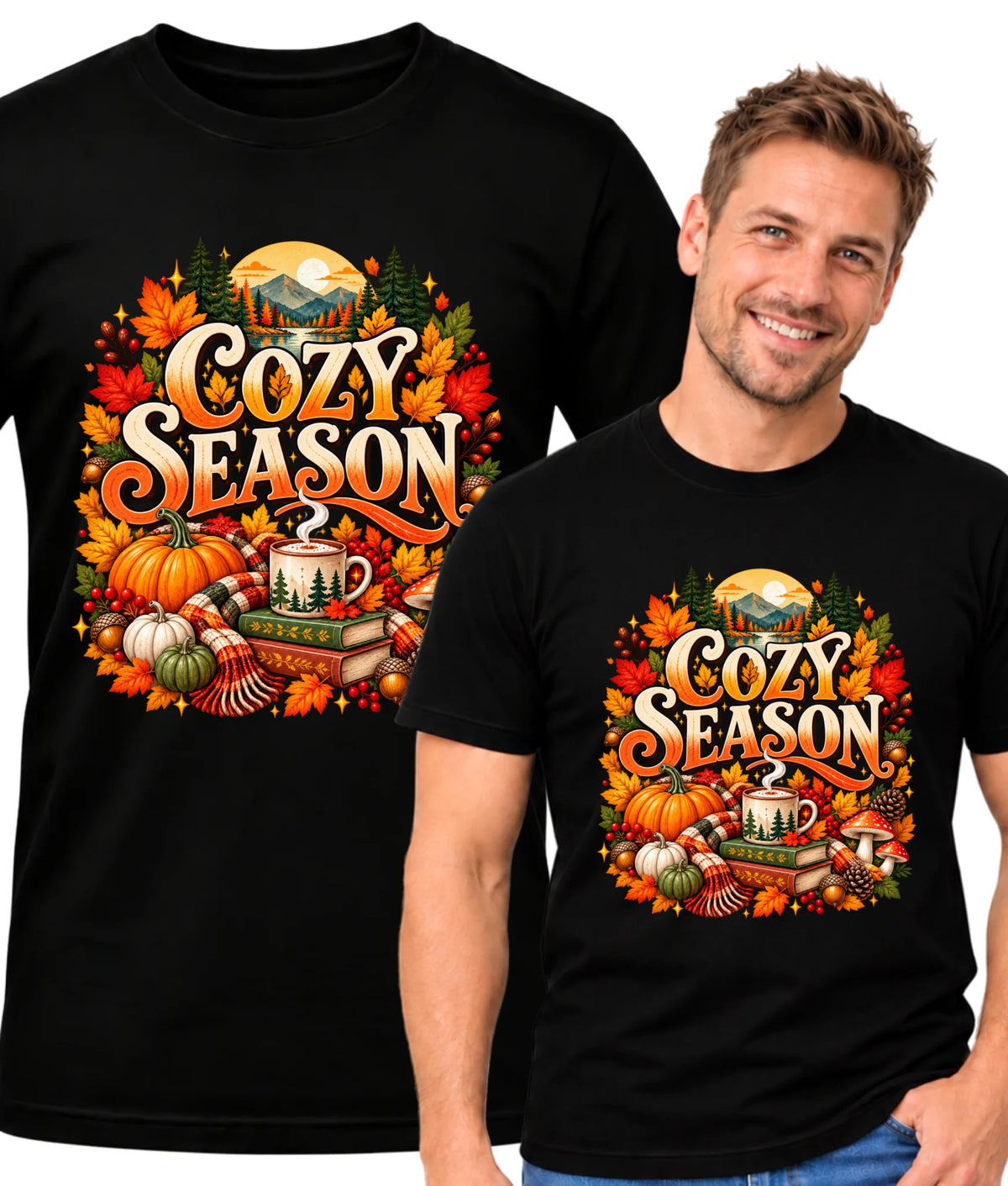 Koszulka męska jesienna - Cozy Seasons