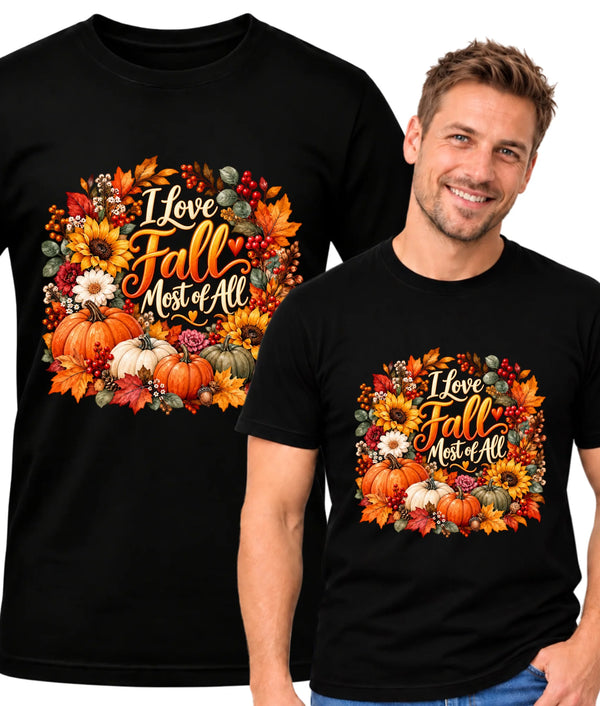 Koszulka męska jesienna - I Love Fall Most of All