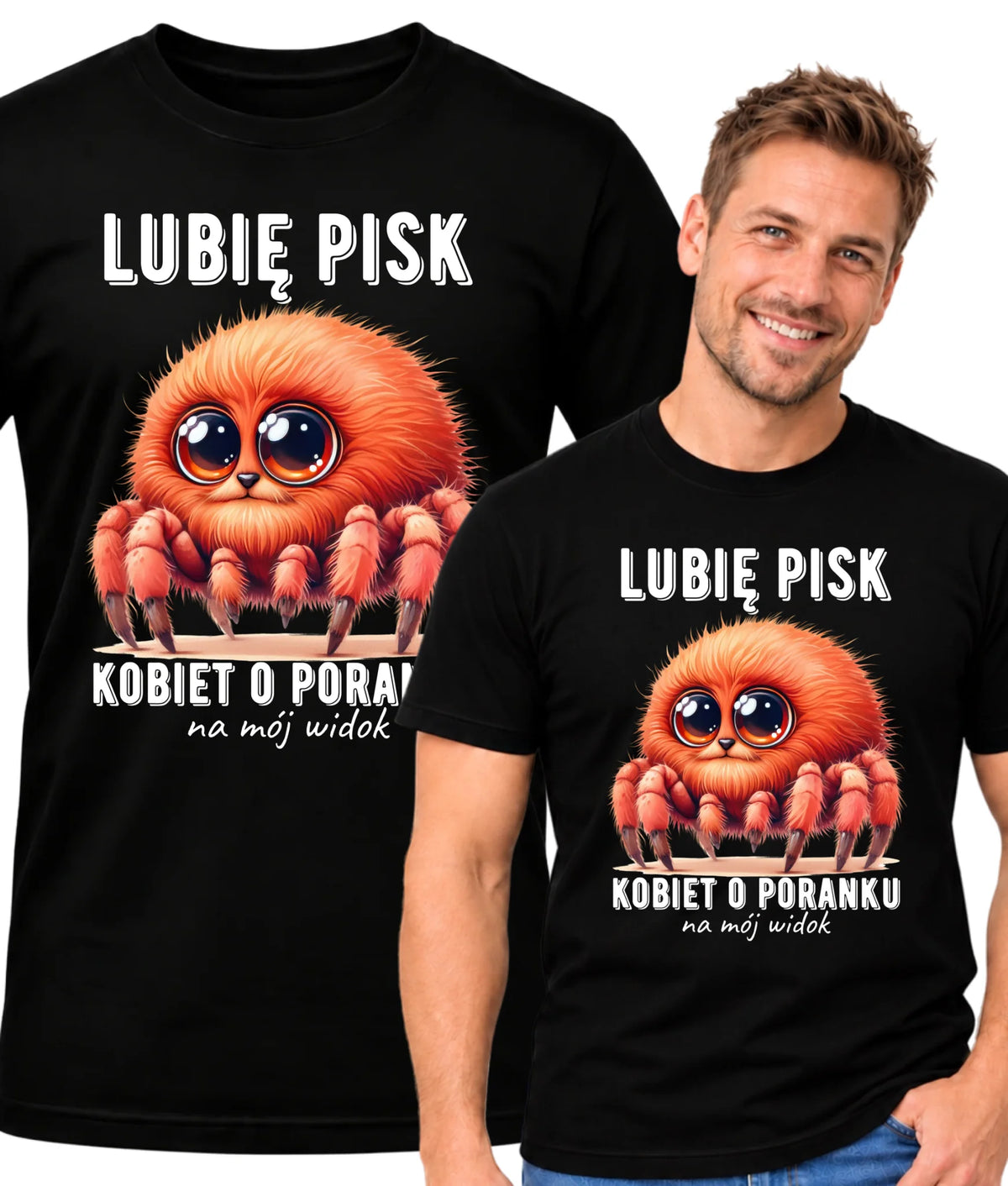 Koszulka męska - prezent dla chłopaka - Lubię pisk kobiet DCH14