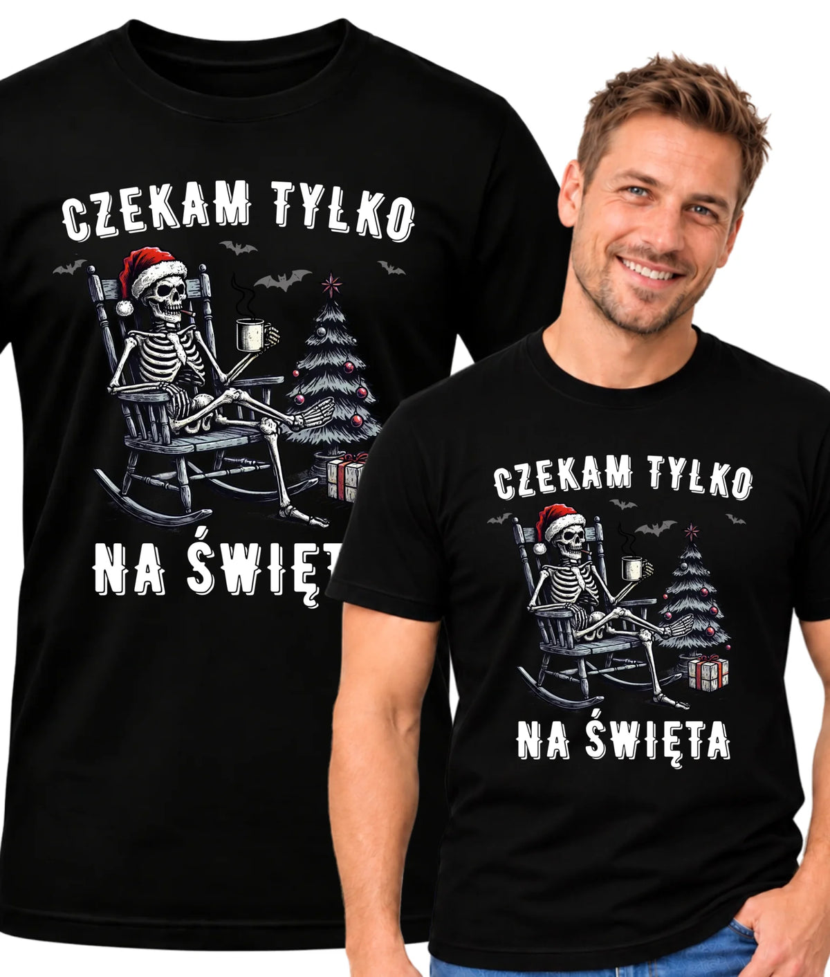 Koszulka męska świąteczna - Czekam tylko na święta BN56