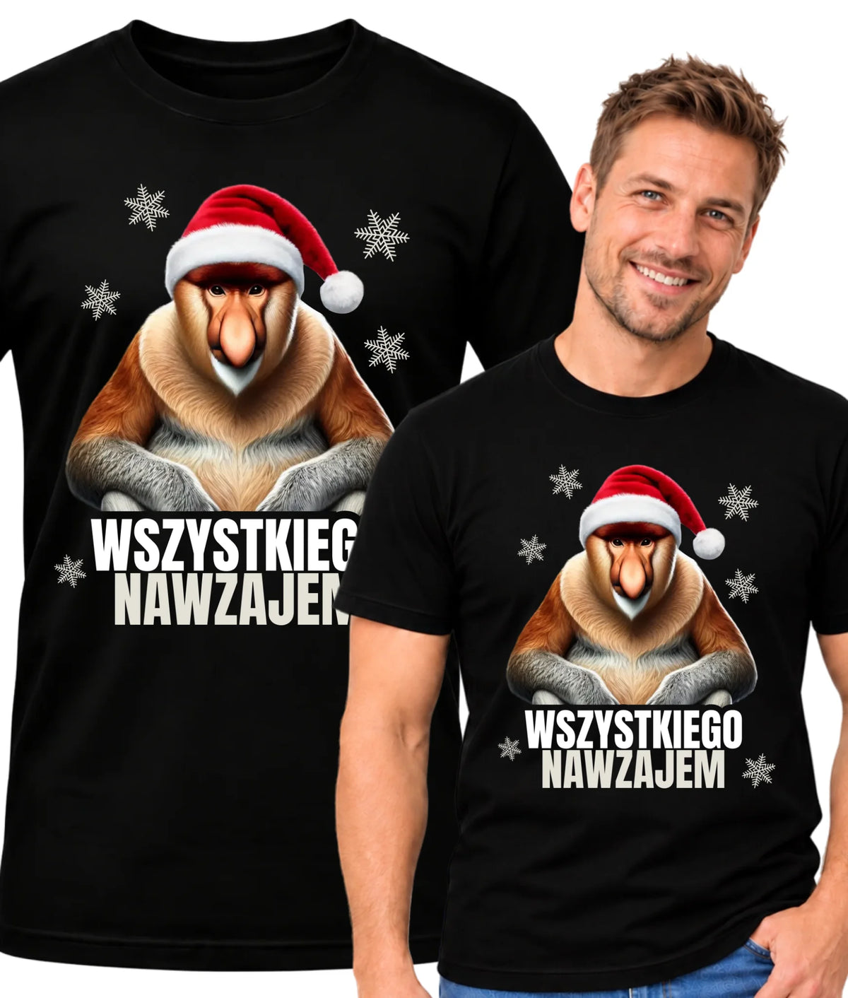 Koszulka męska świąteczna - Janusz Nosacz - Nawzajem BN110