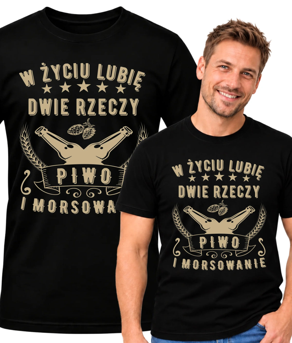 Koszulka męska - prezent dla morsa - Piwo i morsowanie - Mors HM09