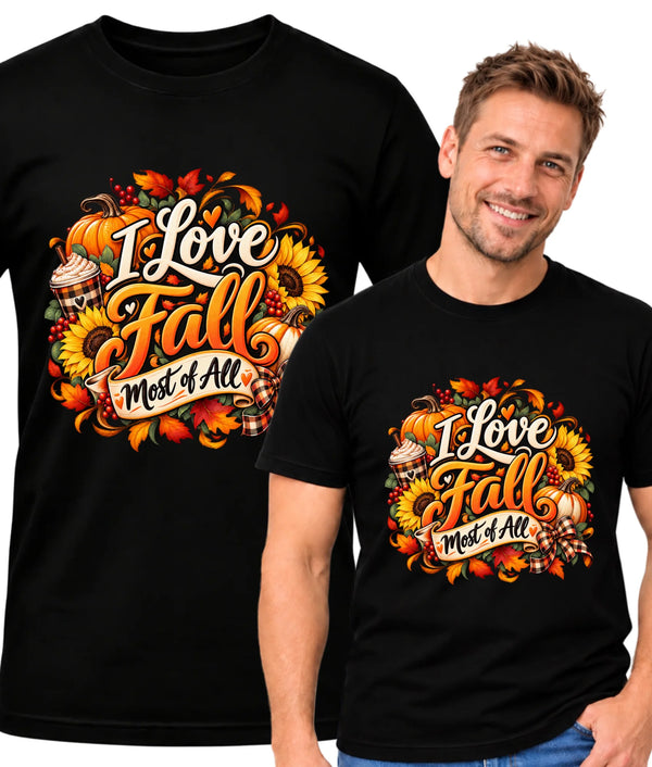 Koszulka męska jesienna - I Love Fall Most of All II