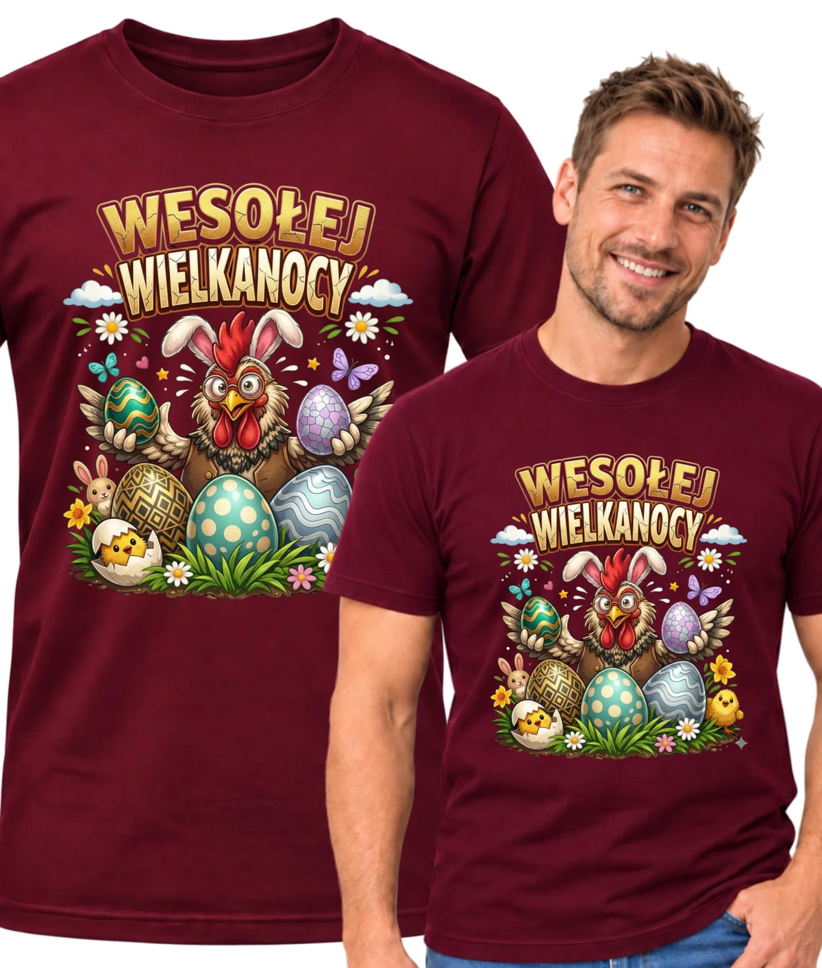 Koszulka męska wielkanocna - Wesołej Wielkanocy WN20