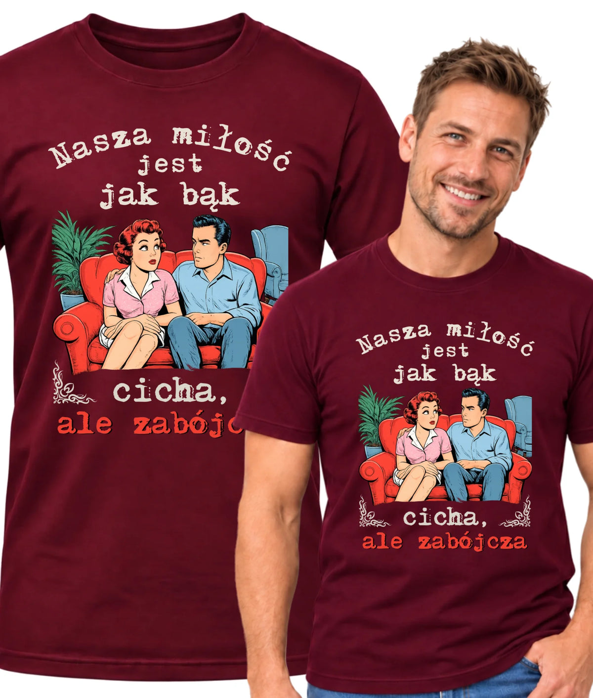 Koszulka męska - Nasza miłość jest jak bąk W70