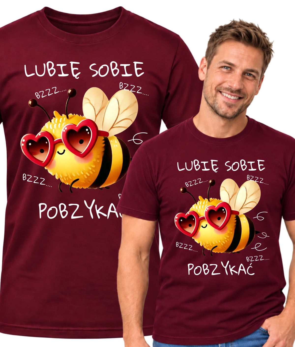 Koszulka męska - Lubię sobie pobzykać W51