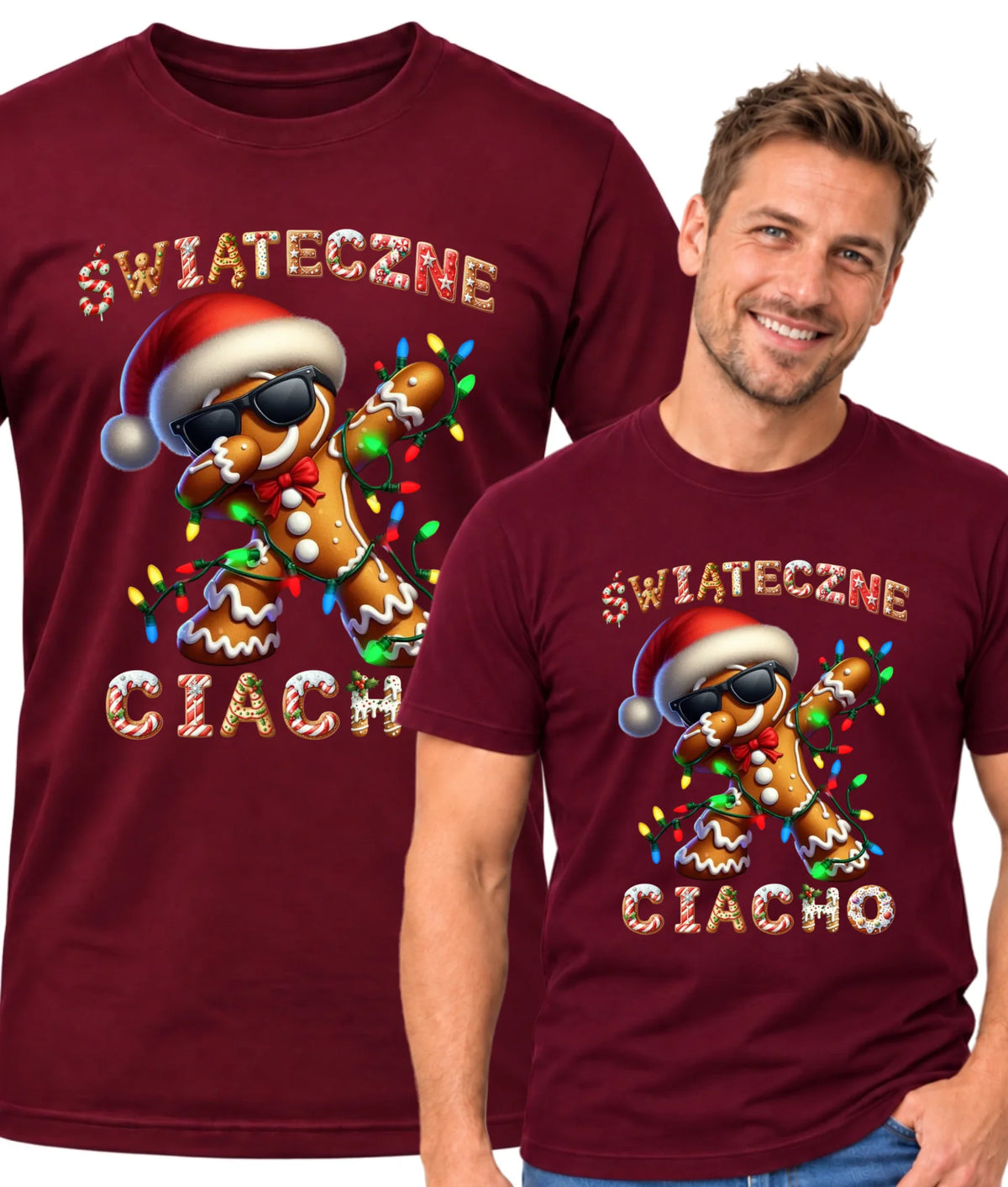 Koszulka męska świąteczna - Świąteczne Ciacho BN25