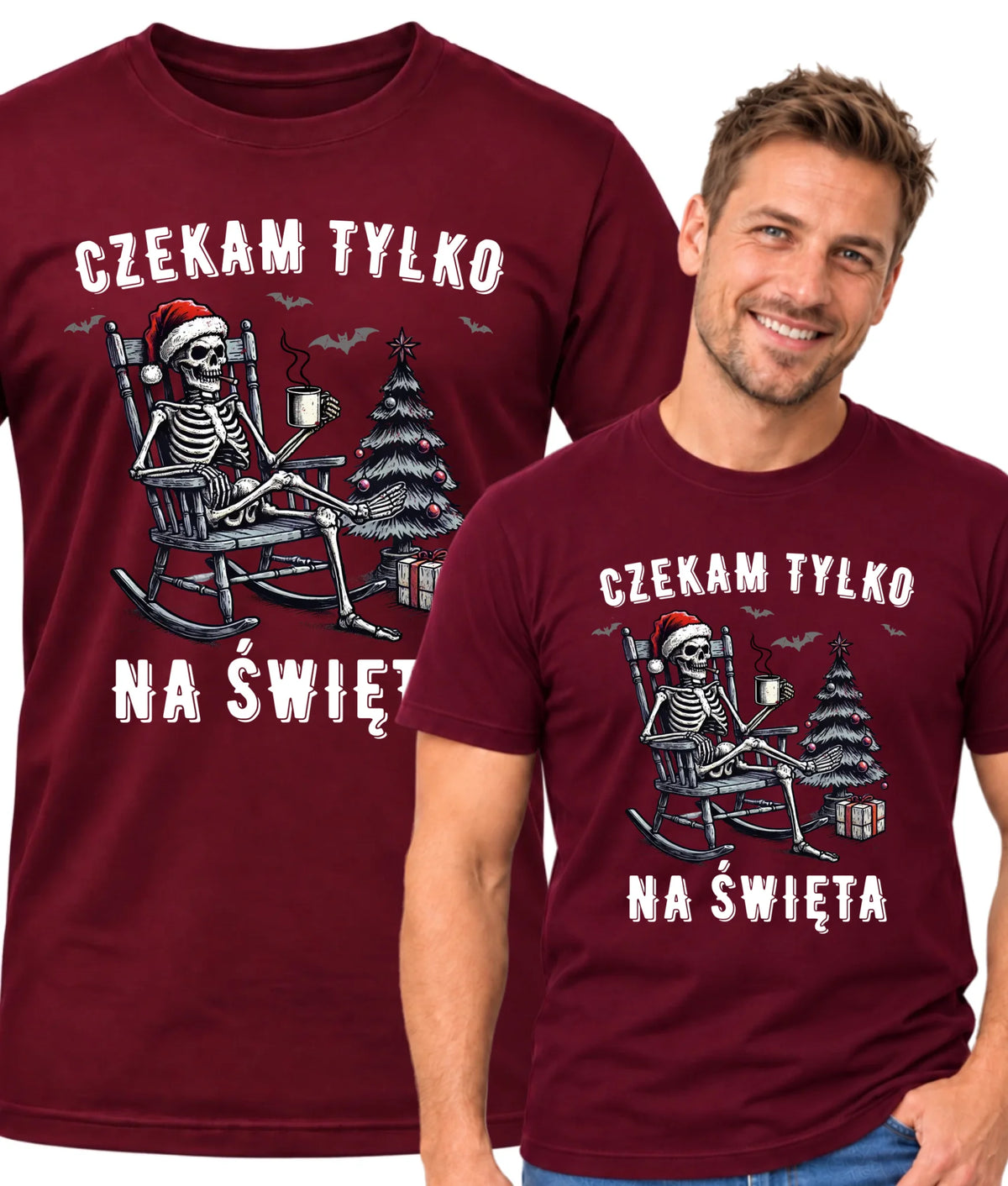 Koszulka męska świąteczna - Czekam tylko na święta BN56