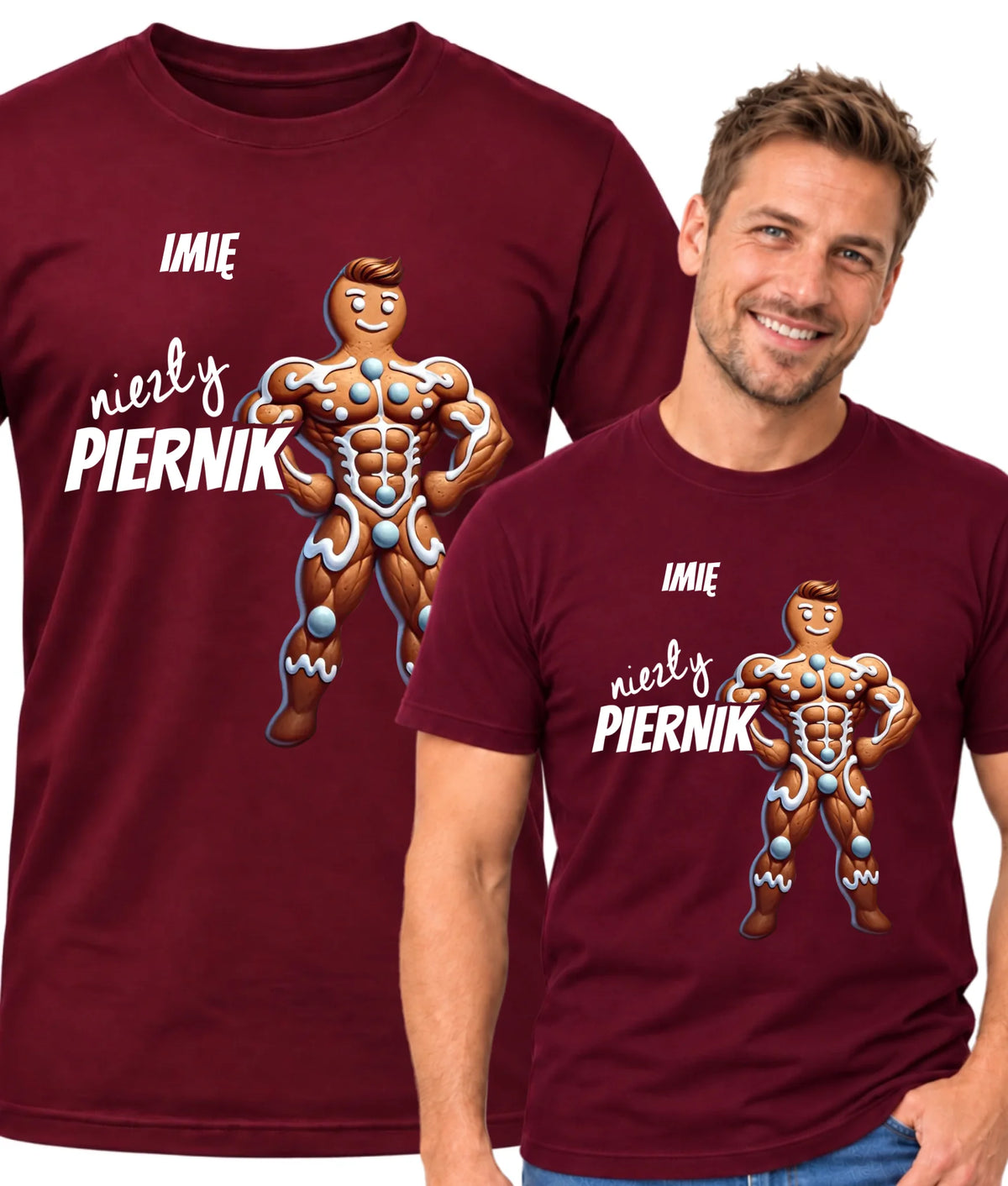 Koszulka męska świąteczna - Niezły piernik - personalizowana BN24