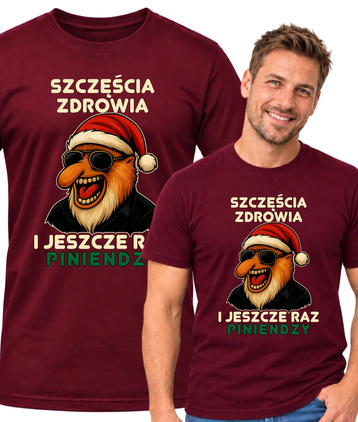 Koszulka męska świąteczna - Janusz Nosacz - I jeszcze raz piniendzy BN111