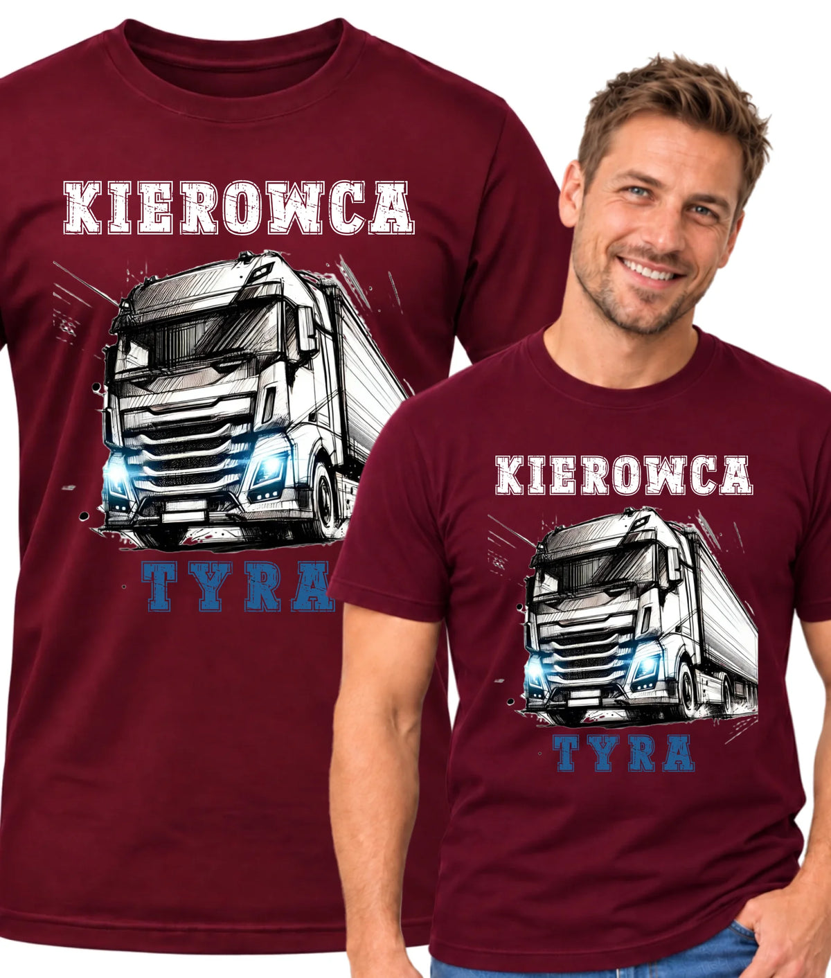 Koszulka dla zawodowego kierowcy - Kierowca tyra ZKT07