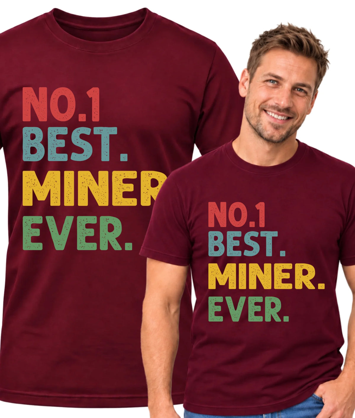 Koszulka męska dla górnika - Best Miner Ever