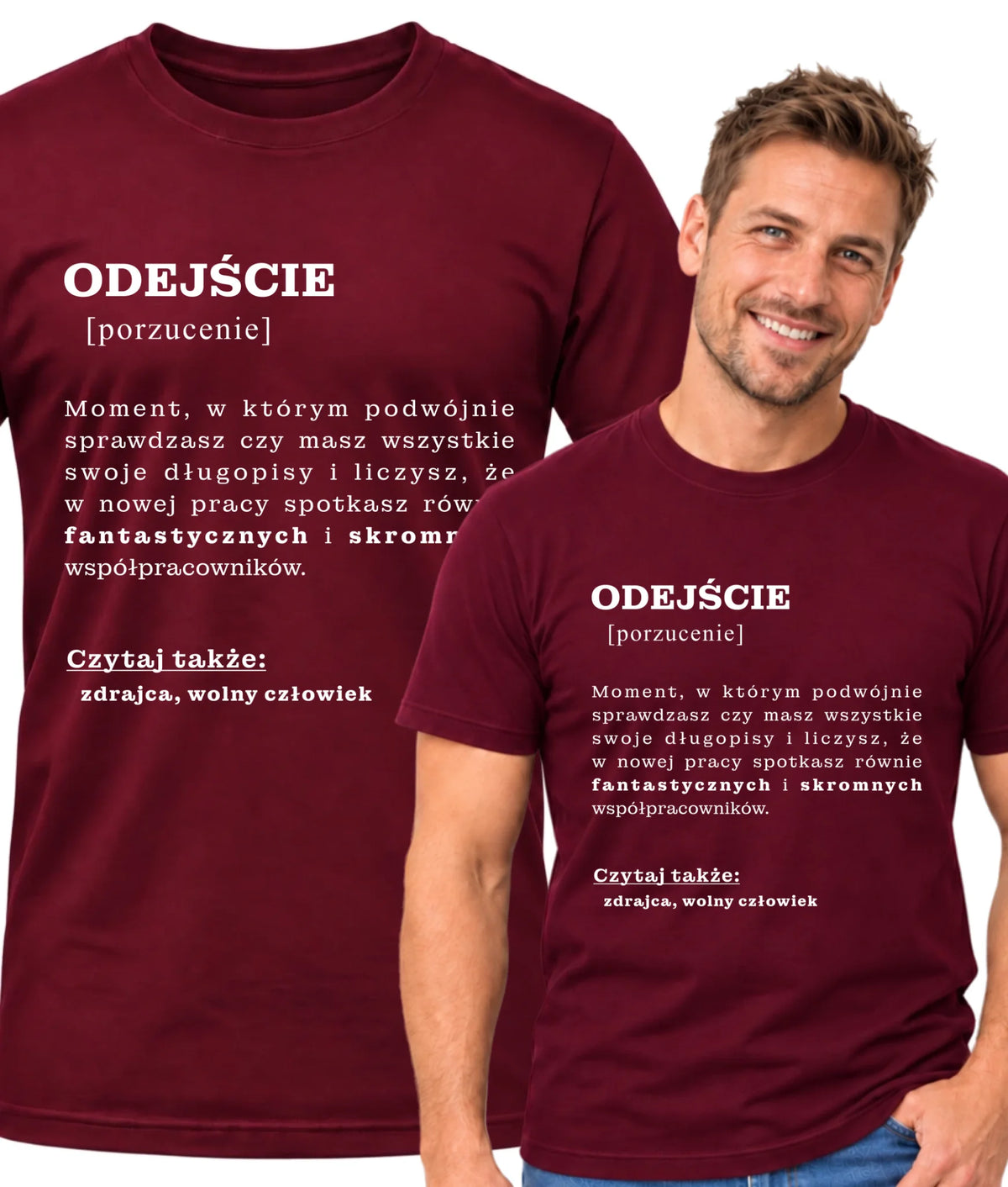 Koszulka męska - Odejście z pracy [porzucenie]