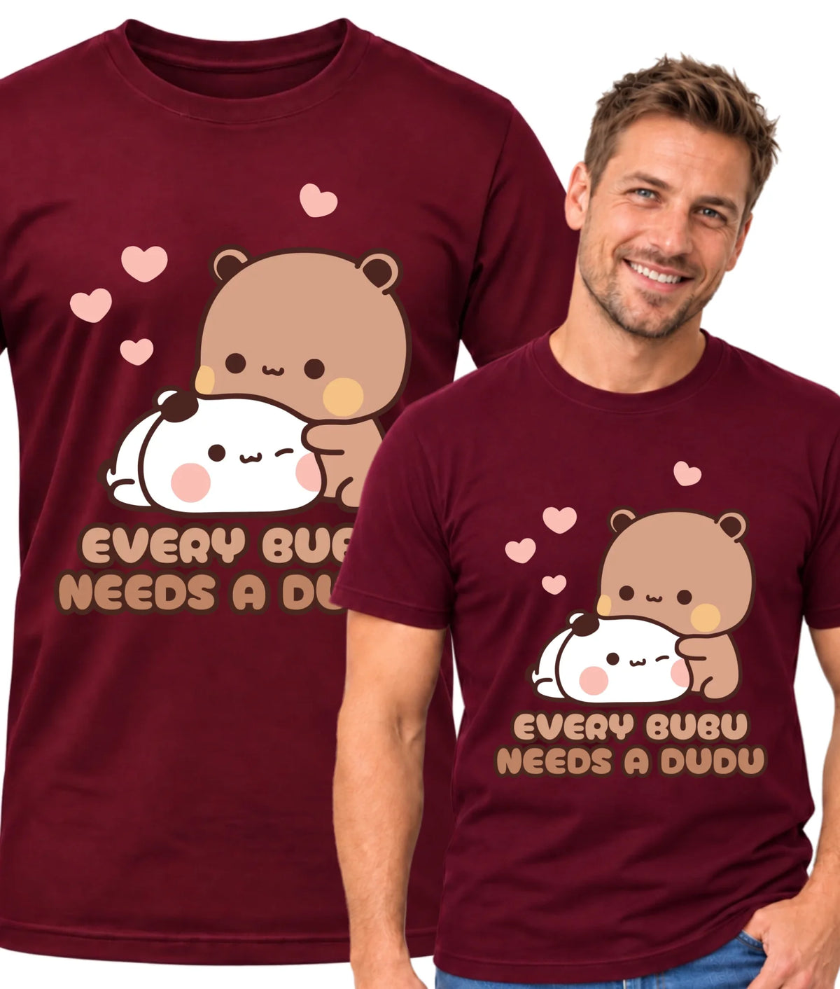 Koszulka męska dla par - Every Bubu needs a Dudu W33