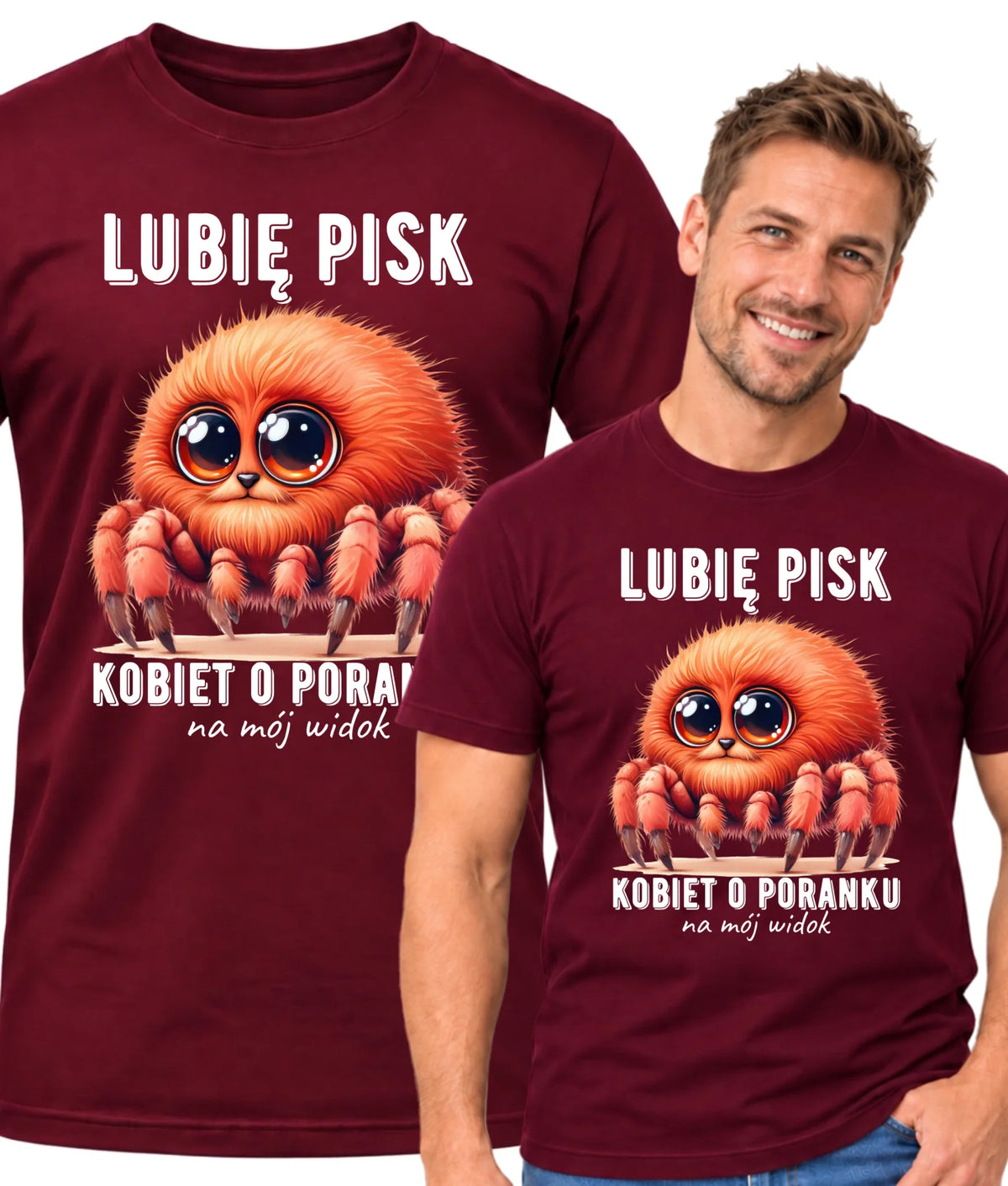 Koszulka męska - prezent dla chłopaka - Lubię pisk kobiet DCH14