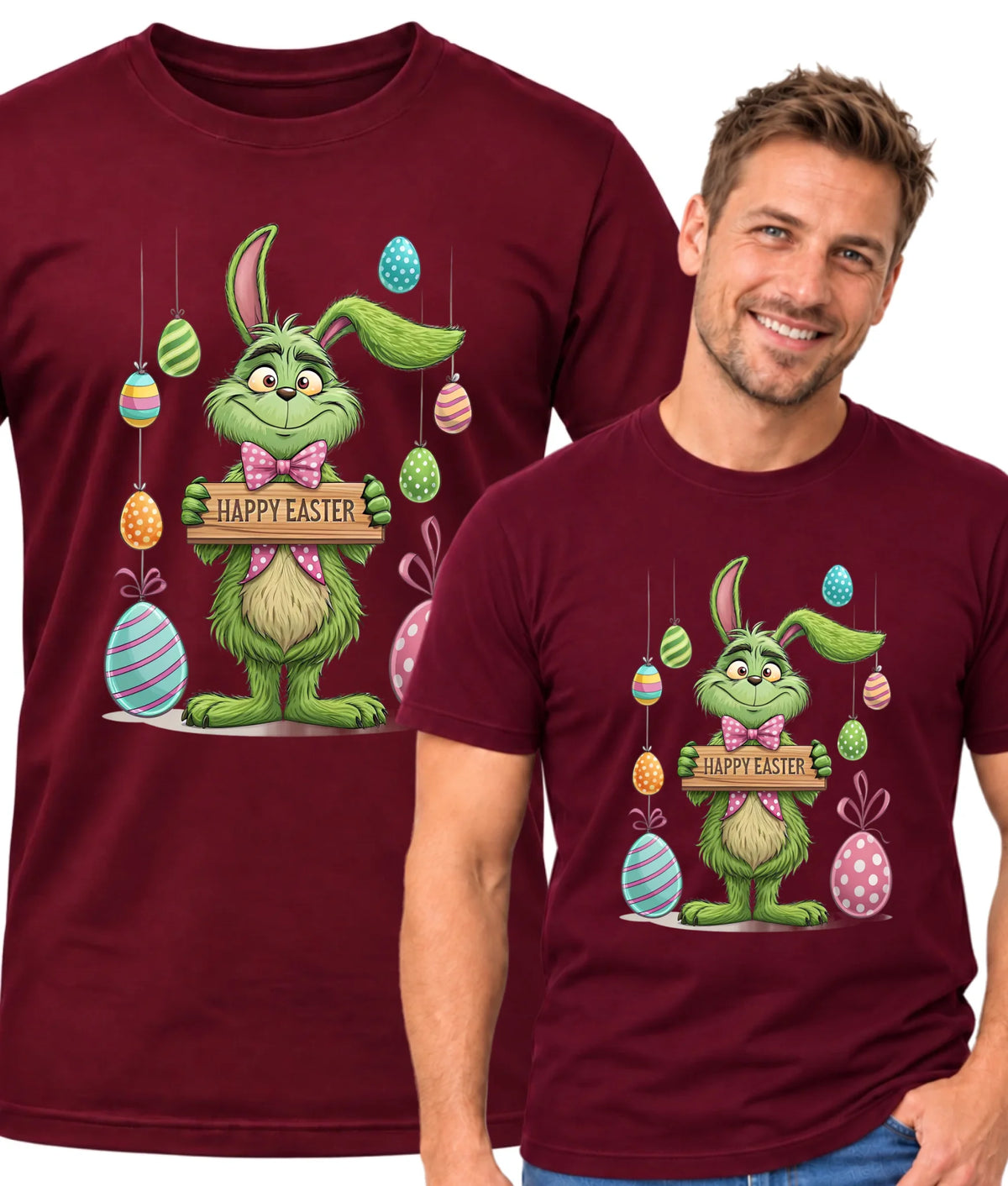 Grinch | Koszulka męska na Wielkanoc WN33